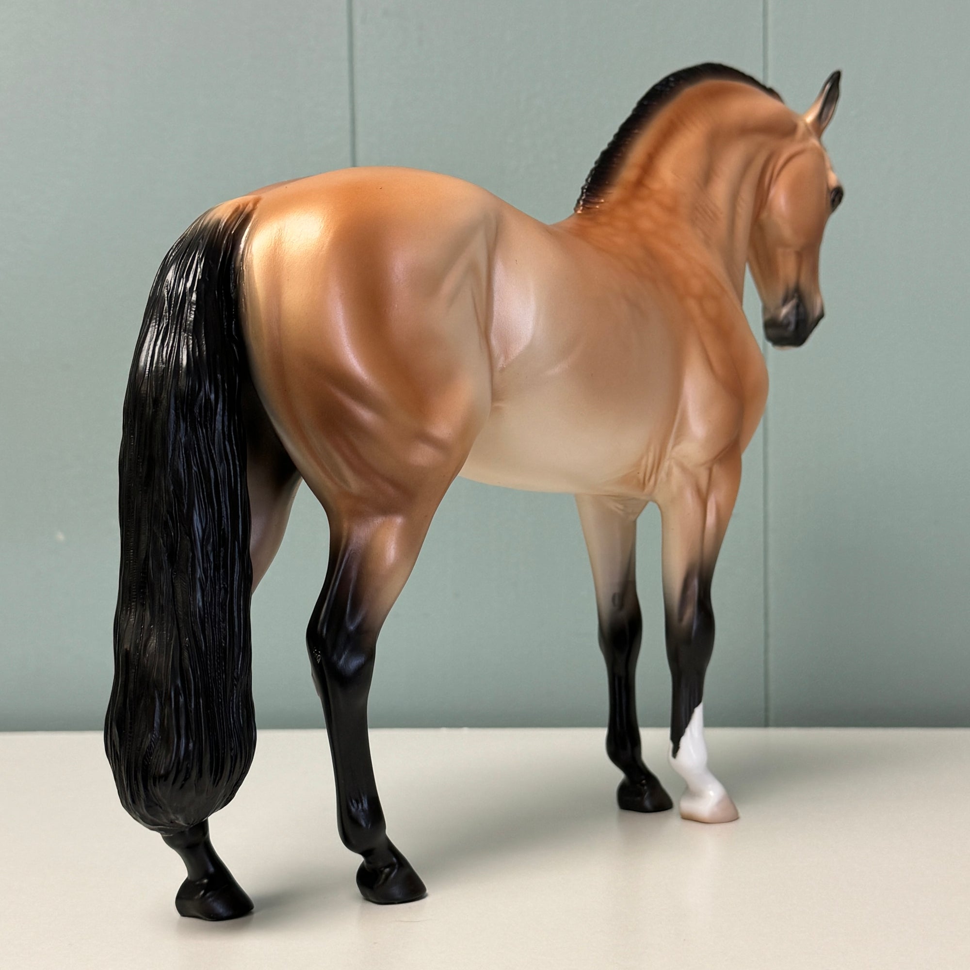 Finite OOAK Dapple Golden Bay Andalusian By Ashley Palmer EQ24