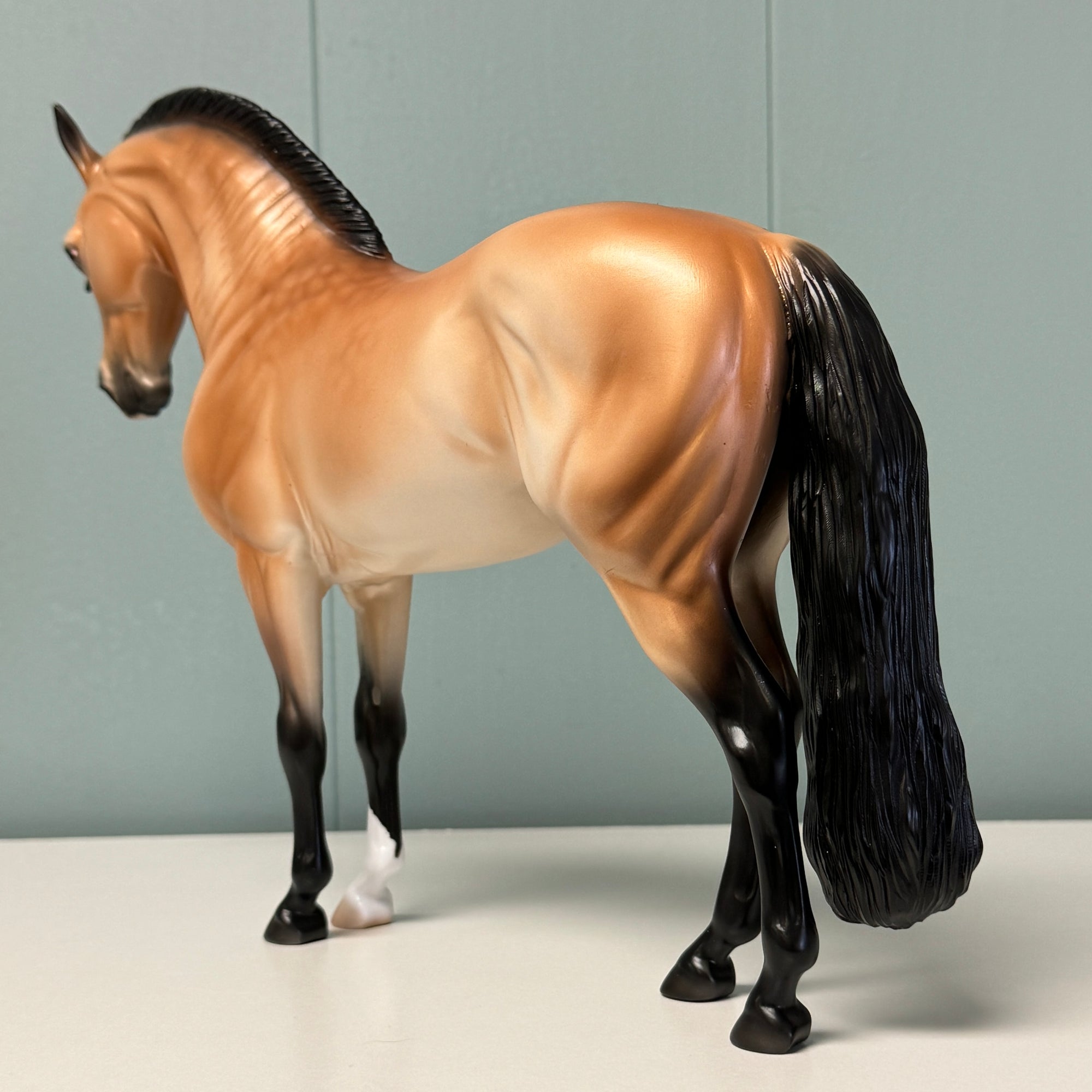 Finite OOAK Dapple Golden Bay Andalusian By Ashley Palmer EQ24