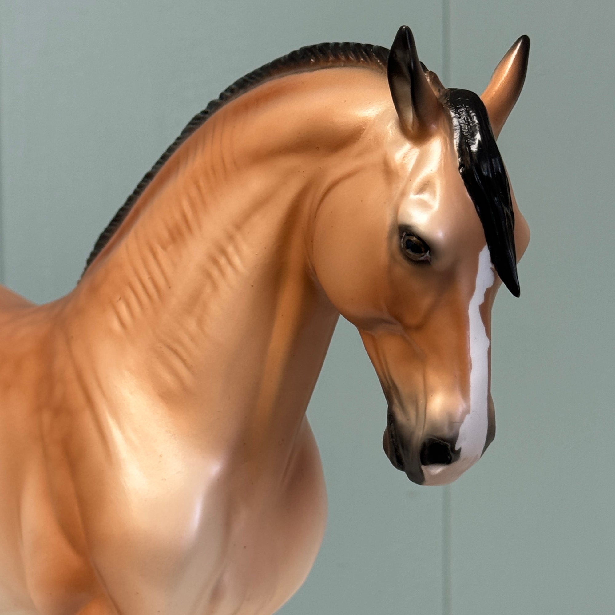 Finite OOAK Dapple Golden Bay Andalusian By Ashley Palmer EQ24