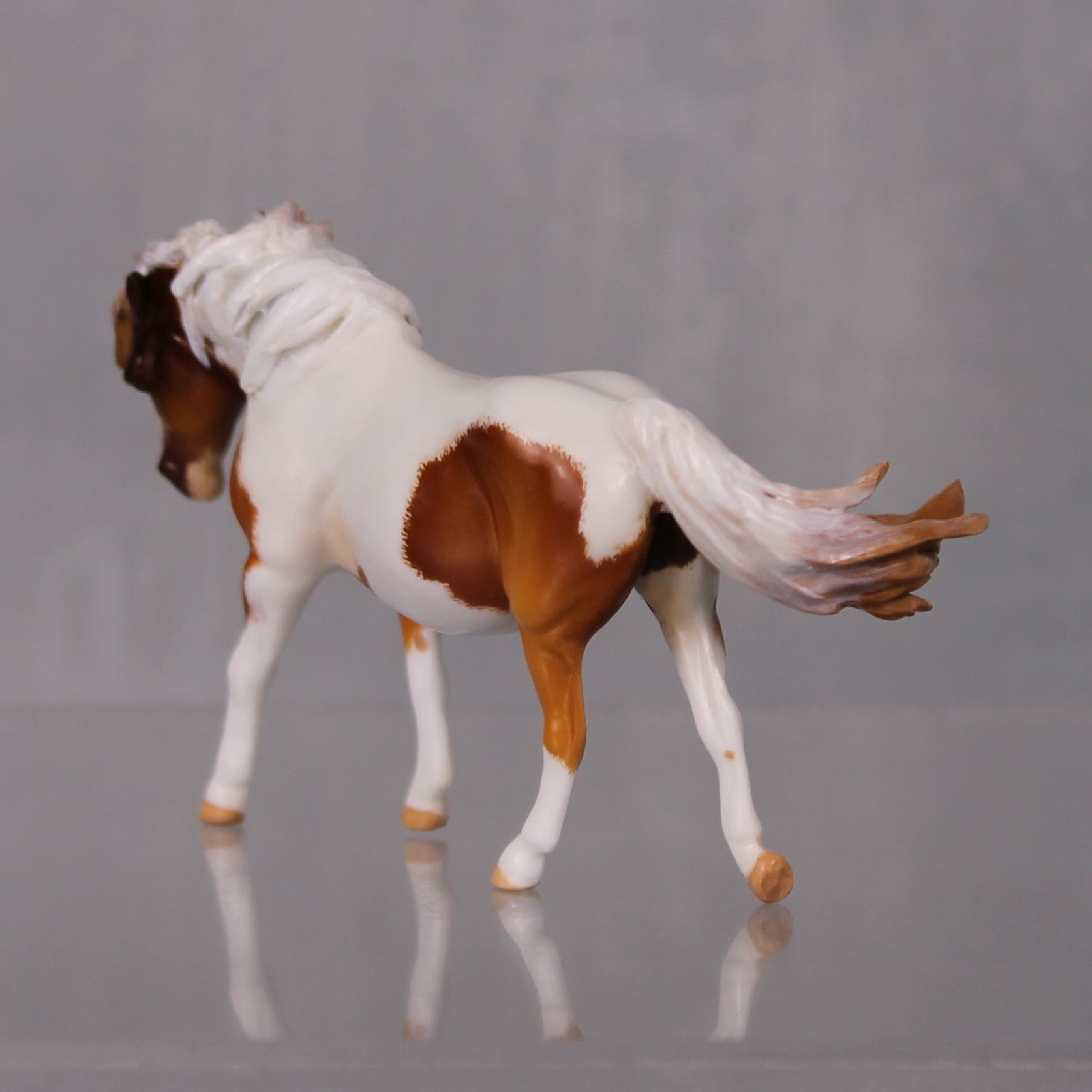 Stay Mad Pony Girl OOAK Custom Chestnut Pinto Pony Chip By Kristen Cermele BEST OFFERS LHS24