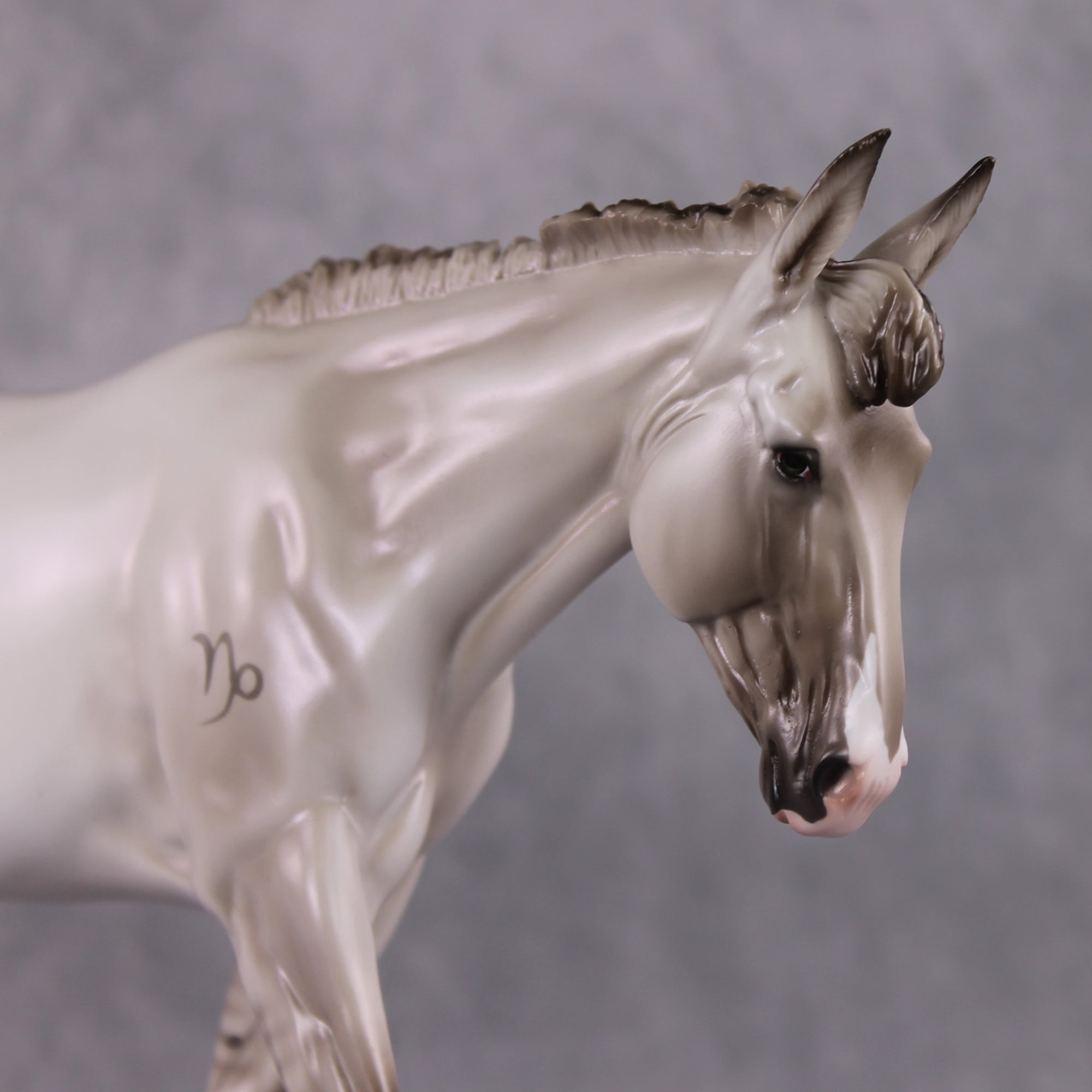 "Vexica" LE-10 Dappled Silver Grulla Mule By Ashley Palmer - 2025 Zodiac Series ZS25