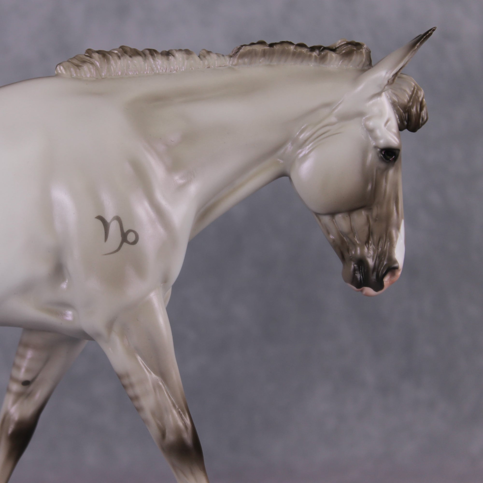 "Vexica" LE-10 Dappled Silver Grulla Mule By Ashley Palmer - 2025 Zodiac Series ZS25