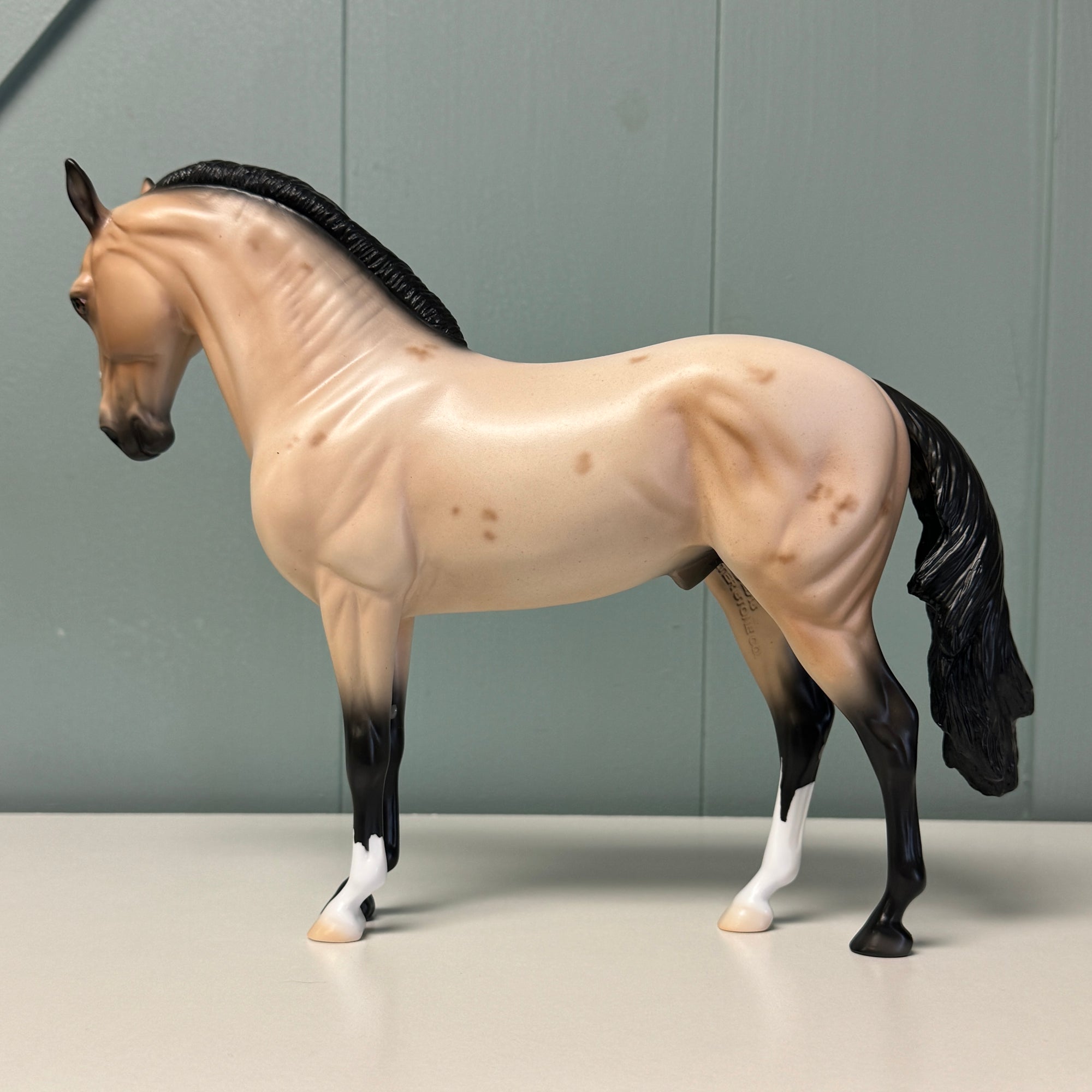 I Swear OOAK Buckskin Roan W/ Corn Spots Andalusian By Ellen Robbins EQ24