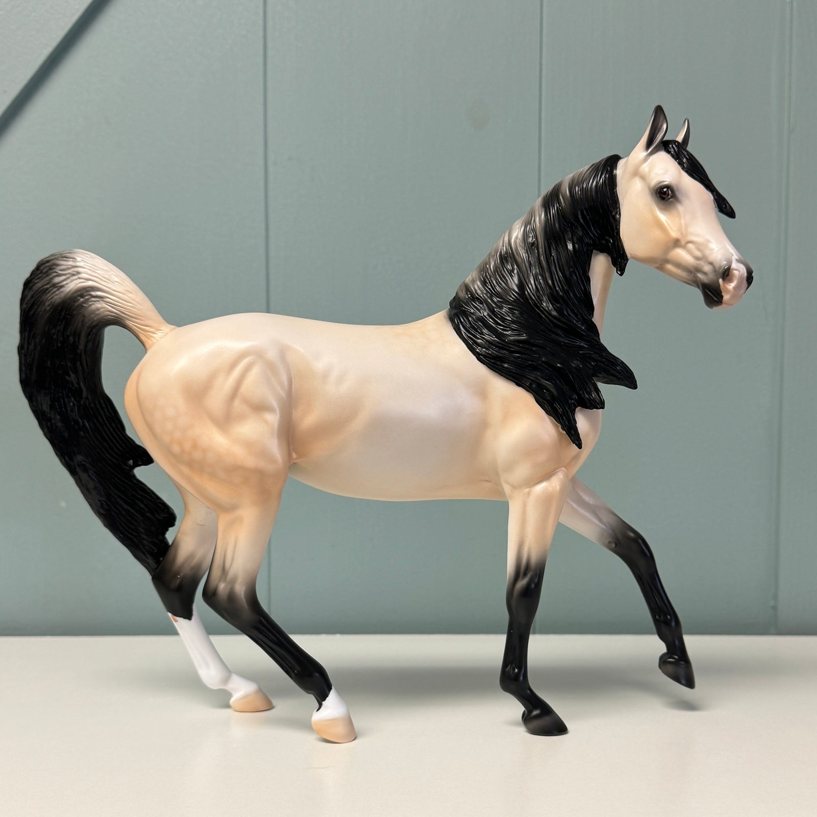 Sun-Kissed Miss OOAK Dappled Buckskin Arabian Mare By Ellen Robbins EQ24