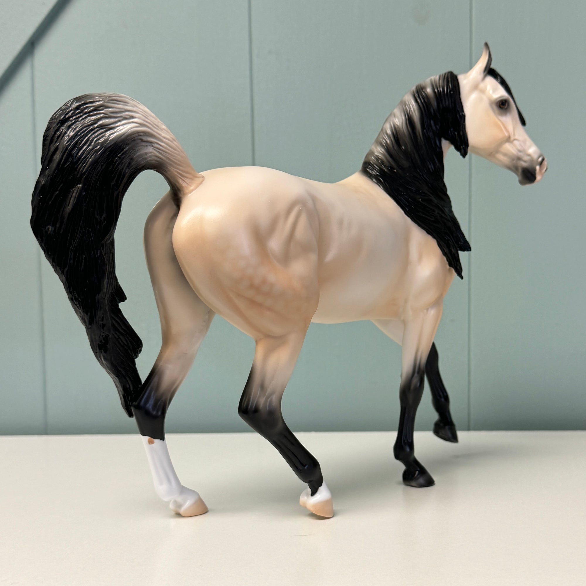 Sun-Kissed Miss OOAK Dappled Buckskin Arabian Mare By Ellen Robbins EQ24