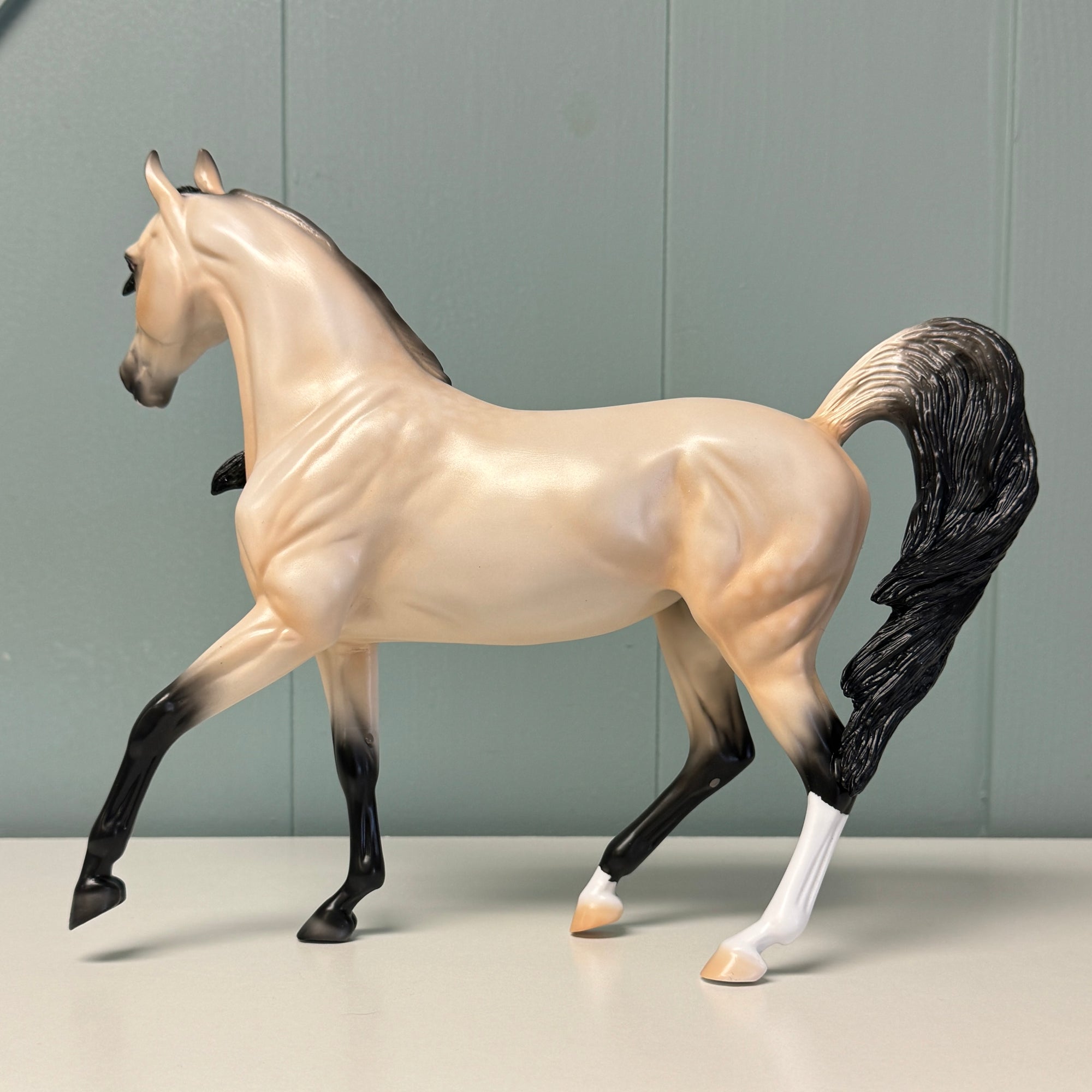 Sun-Kissed Miss OOAK Dappled Buckskin Arabian Mare By Ellen Robbins EQ24