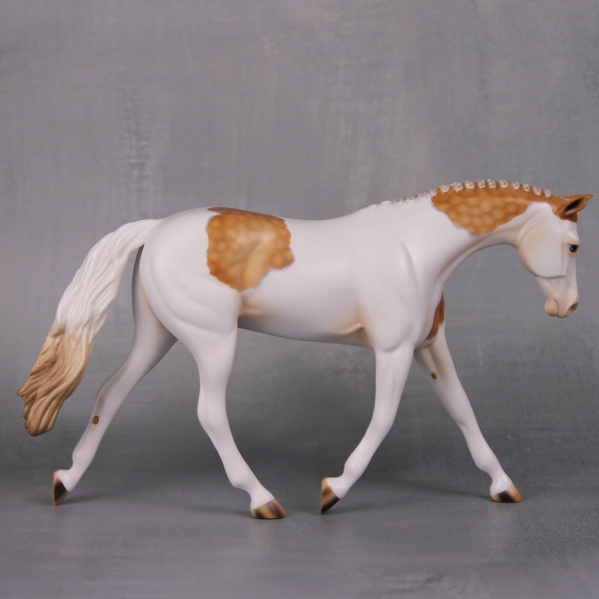 Gold Finch OOAK Dappled Palomino Pinto Pebble Warmblood By Ashley Palmer LHS24