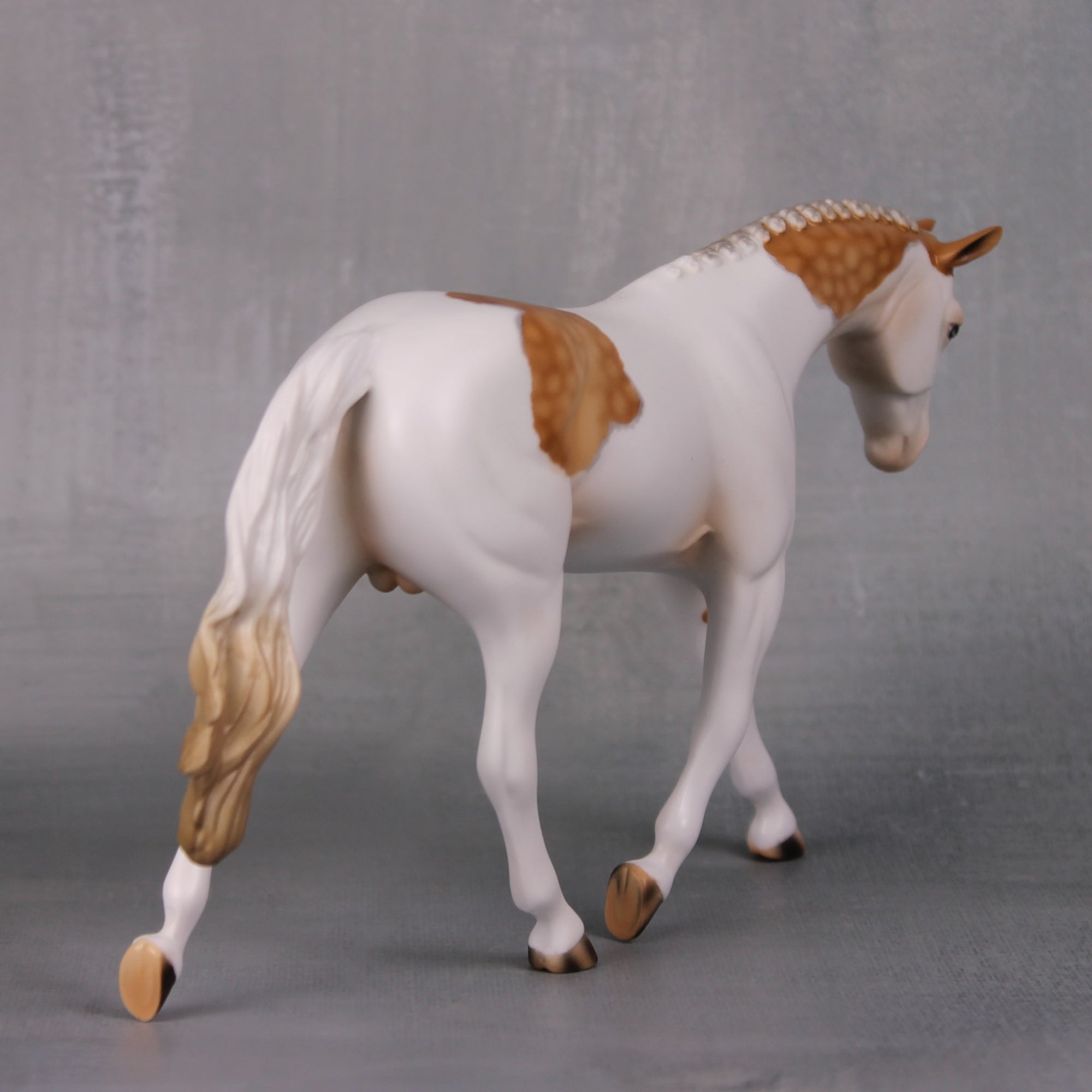 Gold Finch OOAK Dappled Palomino Pinto Pebble Warmblood By Ashley Palmer LHS24