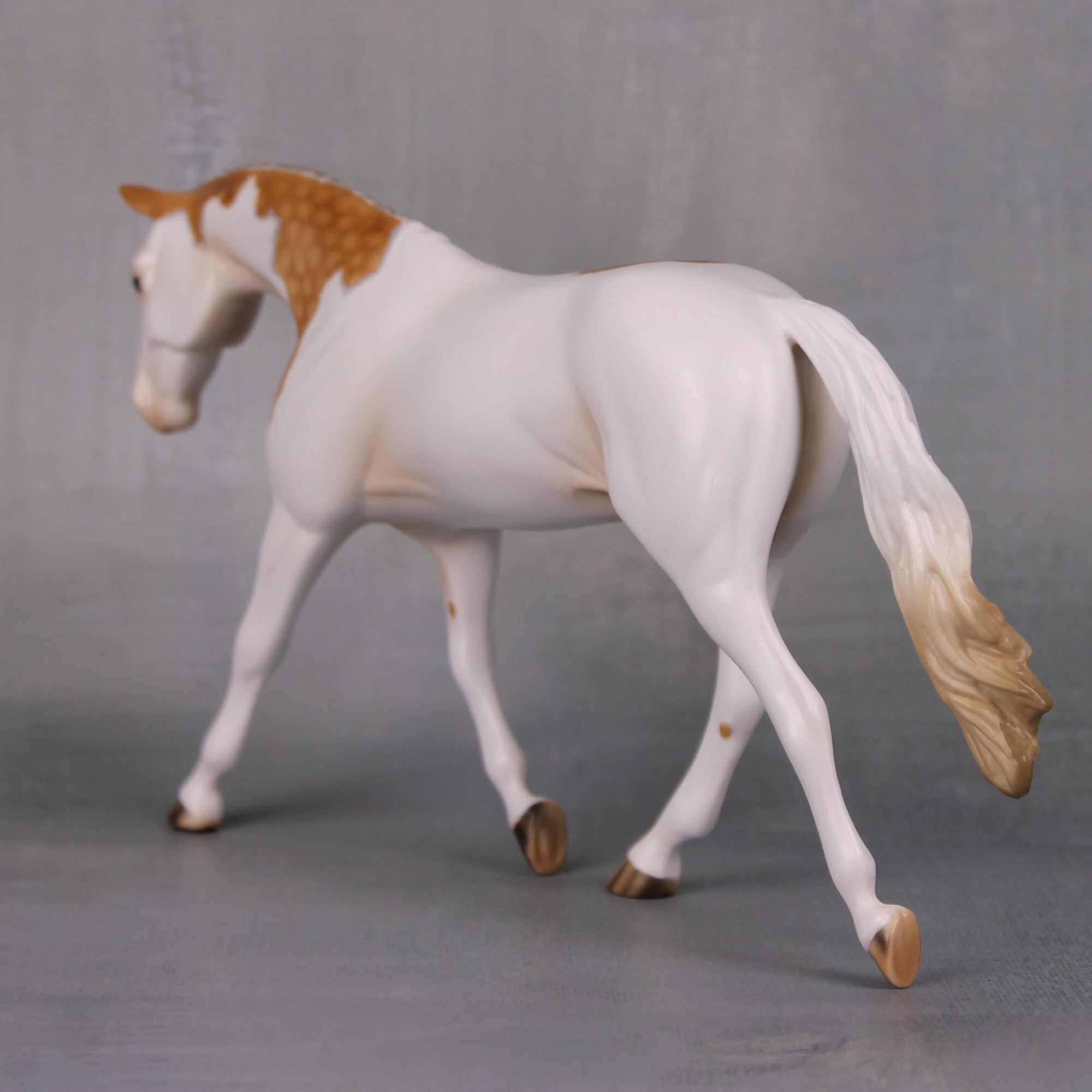 Gold Finch OOAK Dappled Palomino Pinto Pebble Warmblood By Ashley Palmer LHS24