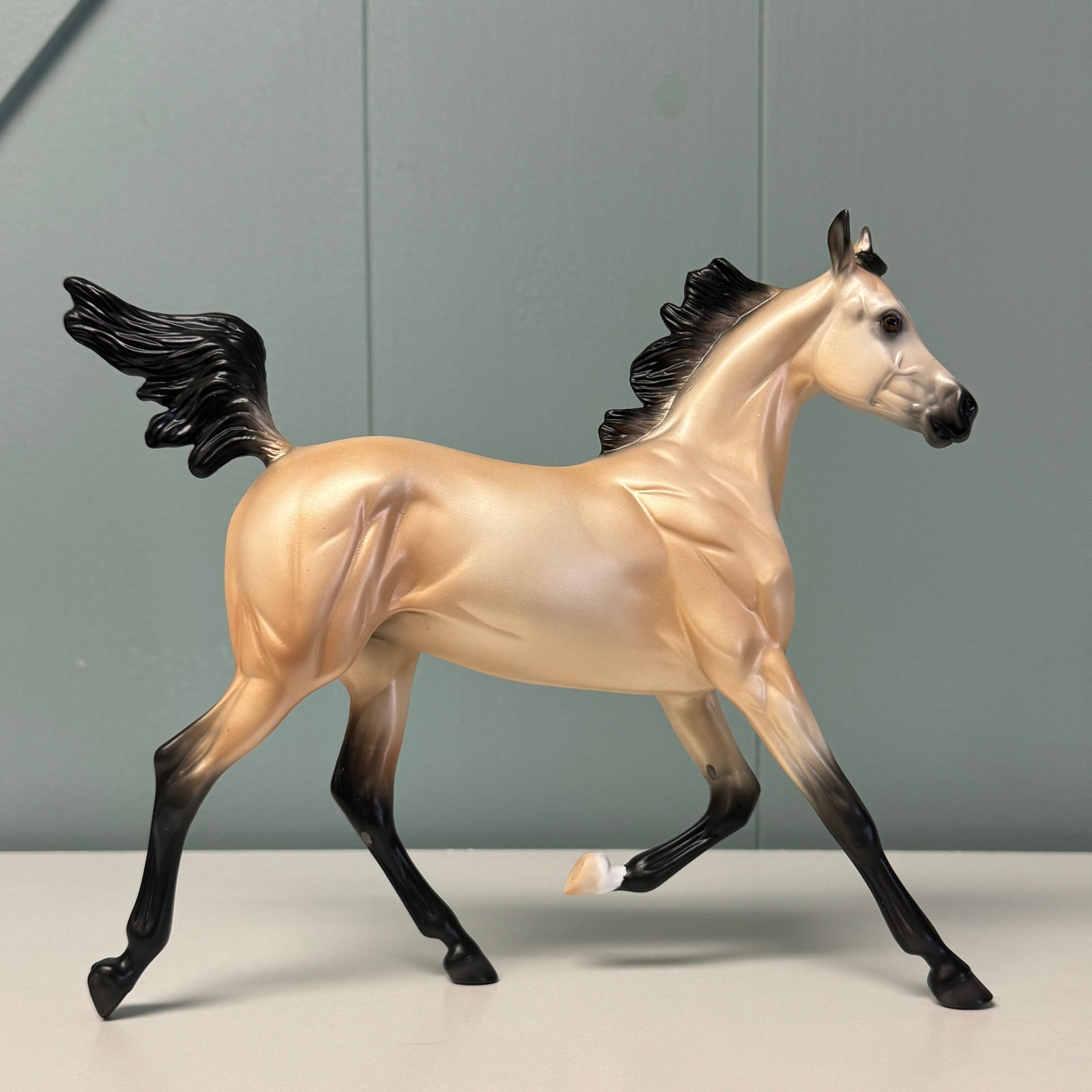 Shiny OOAK Buckskin Yearling By Ellen Robbins EQ24