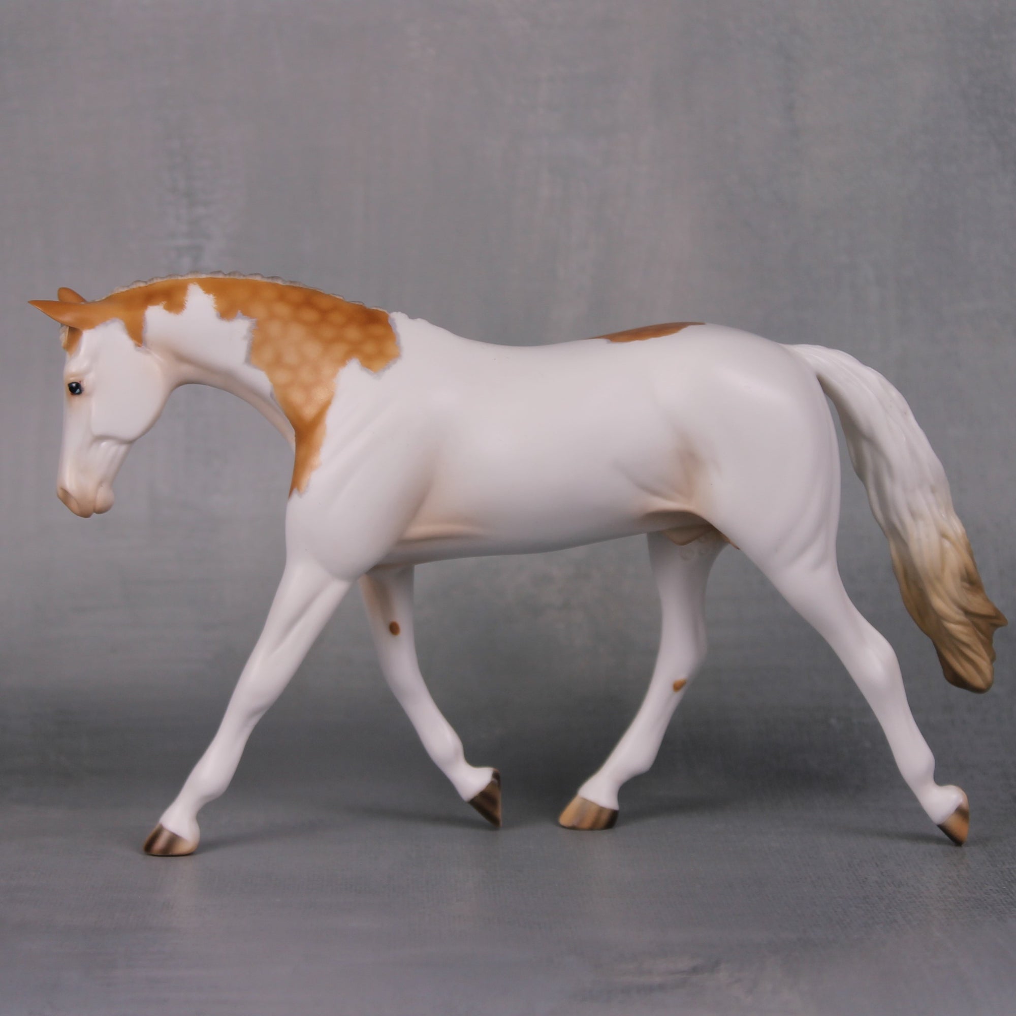 Gold Finch OOAK Dappled Palomino Pinto Pebble Warmblood By Ashley Palmer LHS24