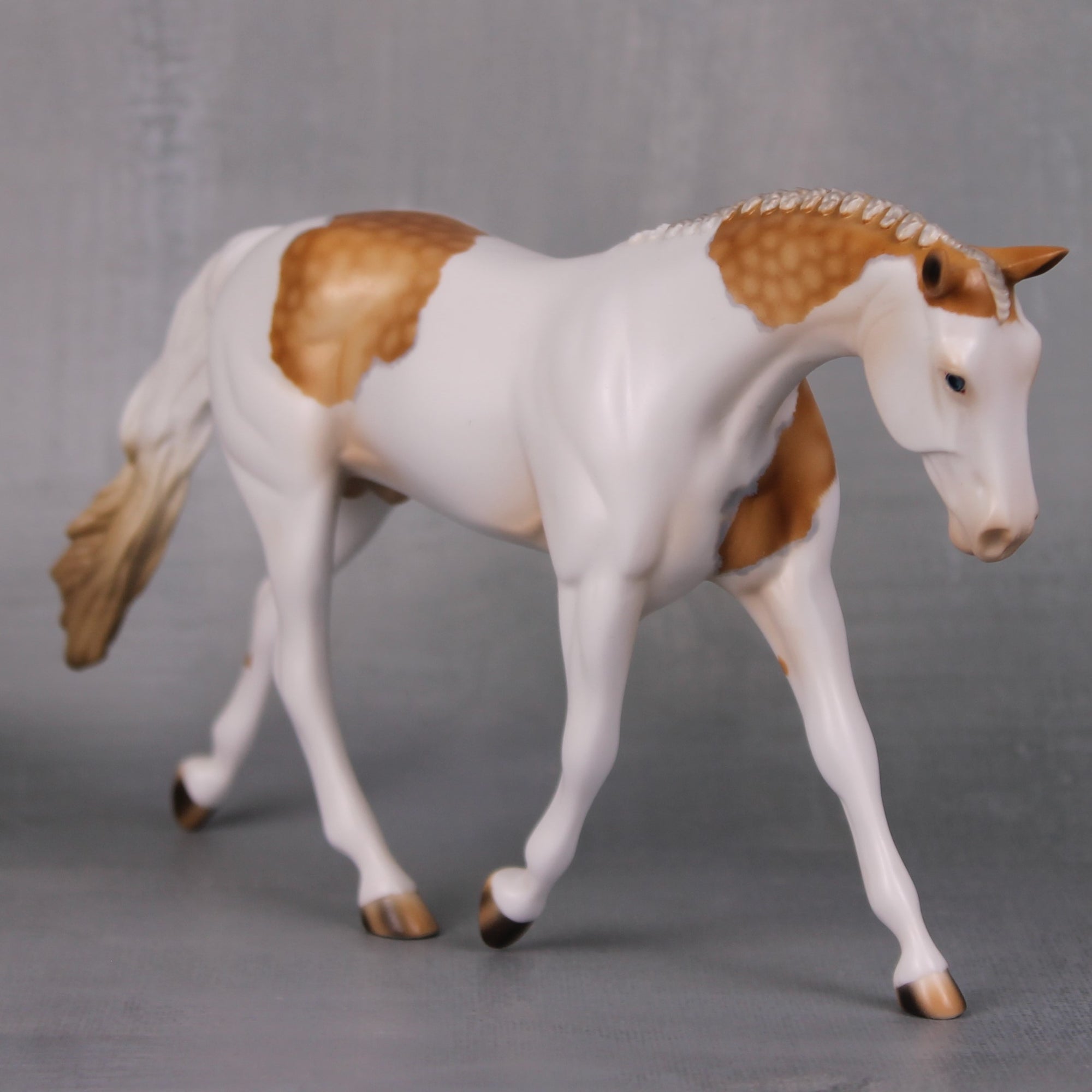 Gold Finch OOAK Dappled Palomino Pinto Pebble Warmblood By Ashley Palmer LHS24