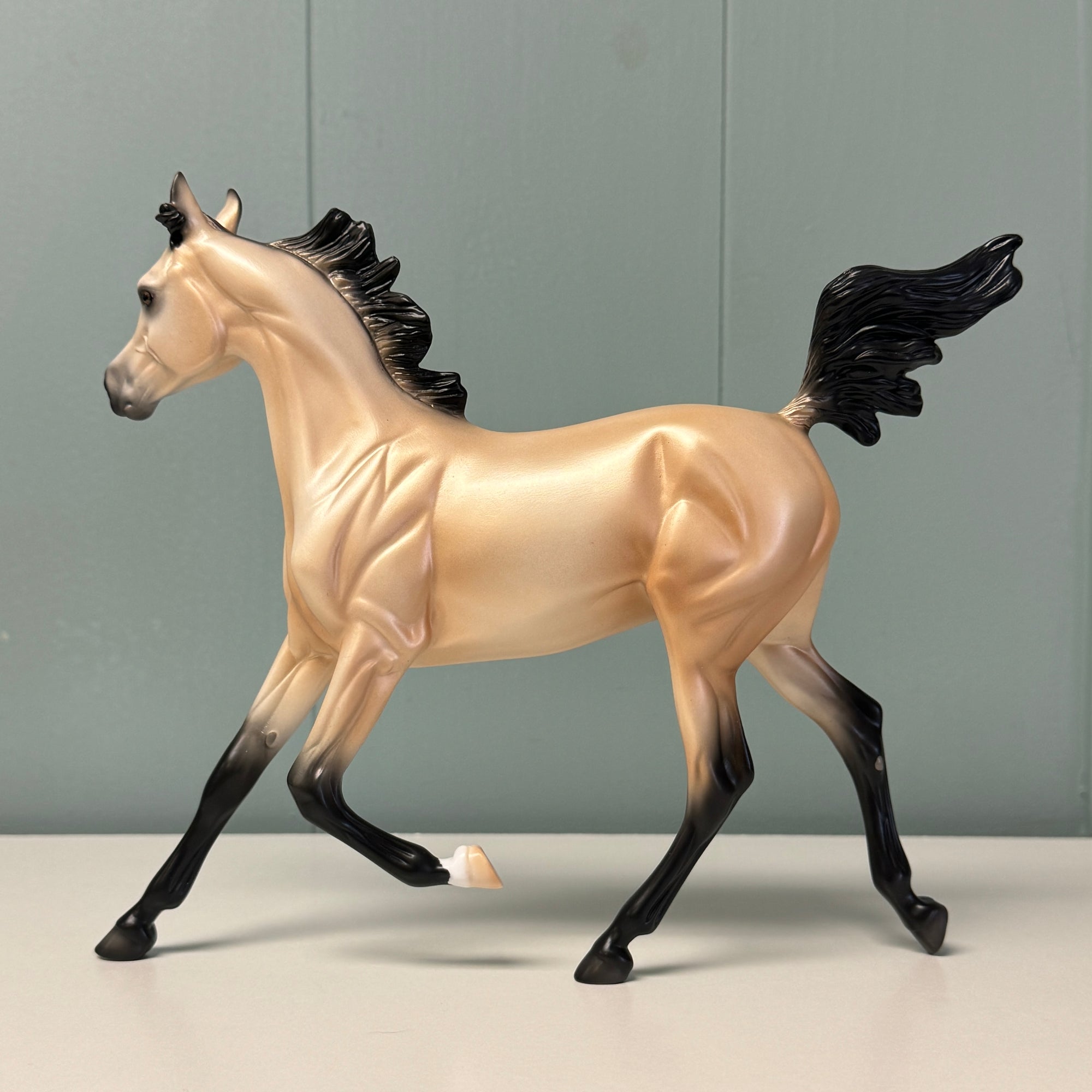 Shiny OOAK Buckskin Yearling By Ellen Robbins EQ24