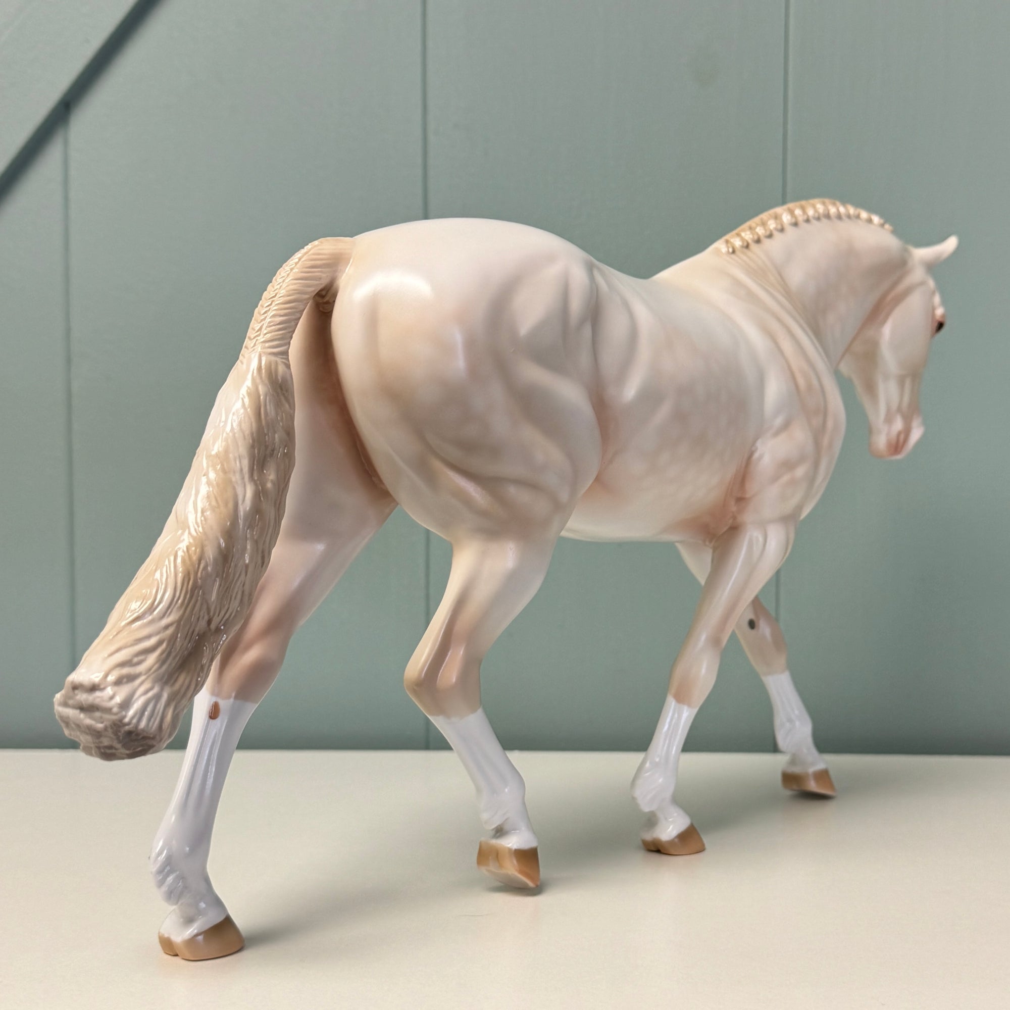 Moon Glow OOAK Dappled Cremello Irish Draught By Ashley Palmer EQ24