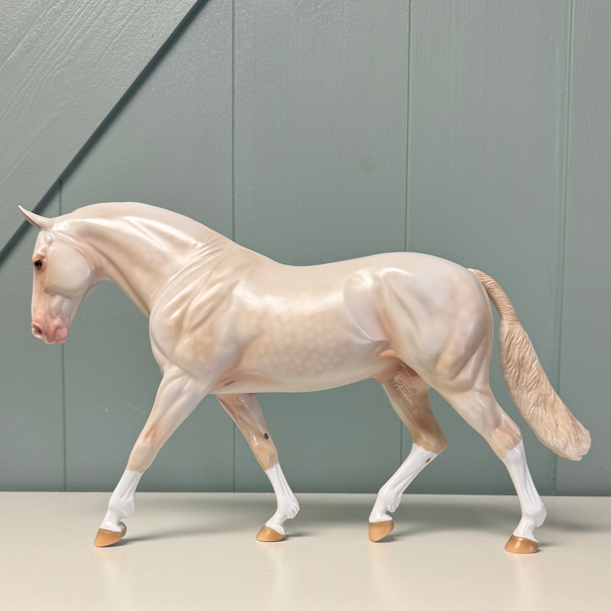 Moon Glow OOAK Dappled Cremello Irish Draught By Ashley Palmer EQ24