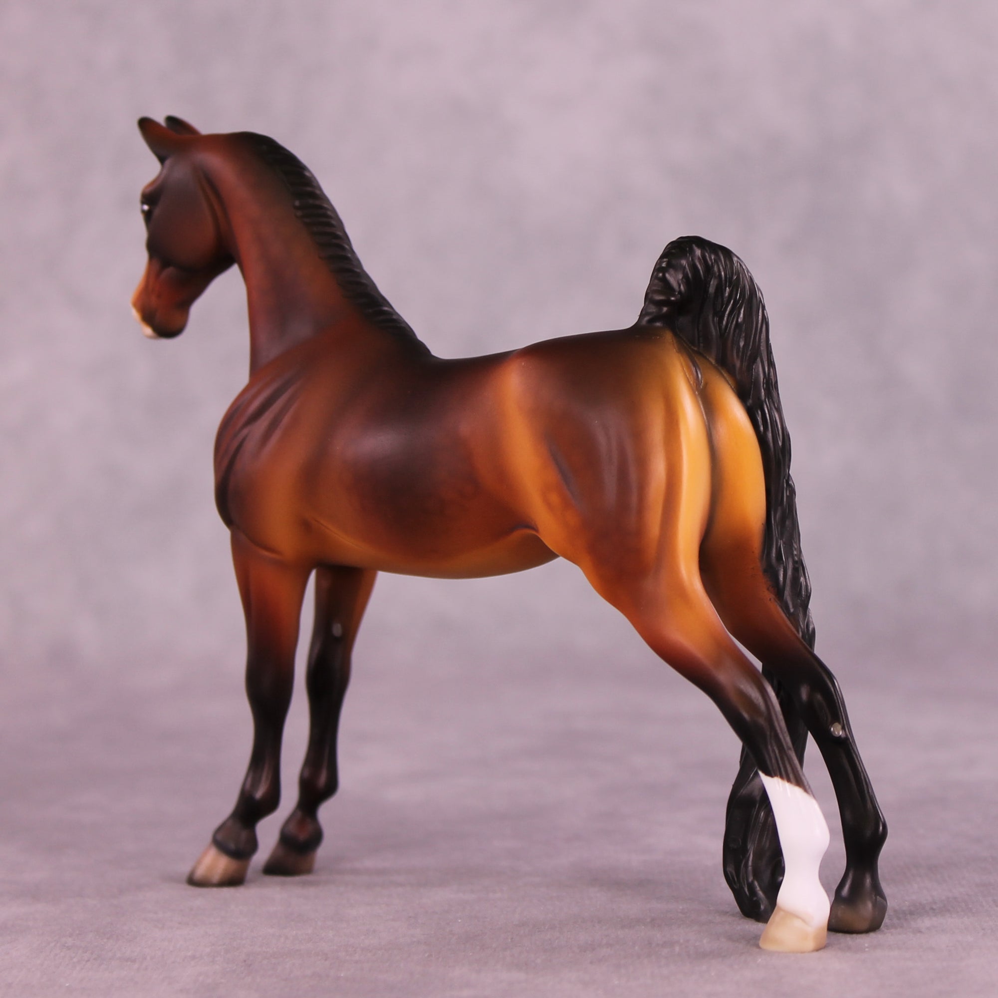 Red Wine Supernova OOAK Pebble Saddlebred by Dawn Quick LHS25