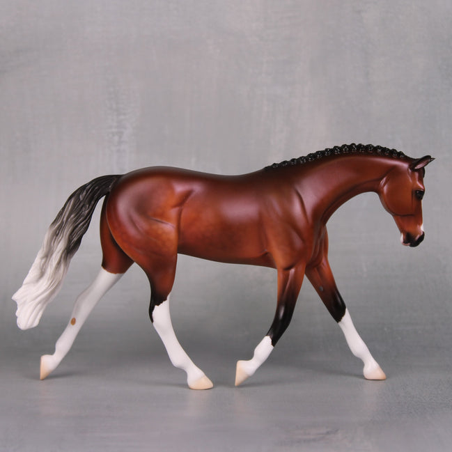 Ocala OOAK Dappled Bay Pebble Warmblood By Ellen Robbins LHS24