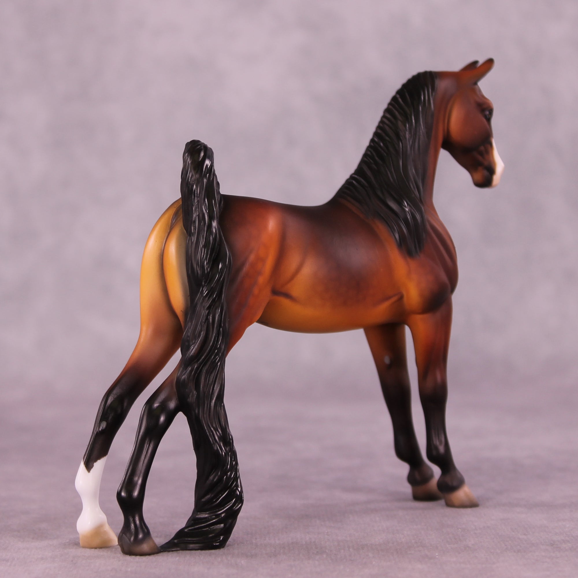 Red Wine Supernova OOAK Pebble Saddlebred by Dawn Quick LHS25