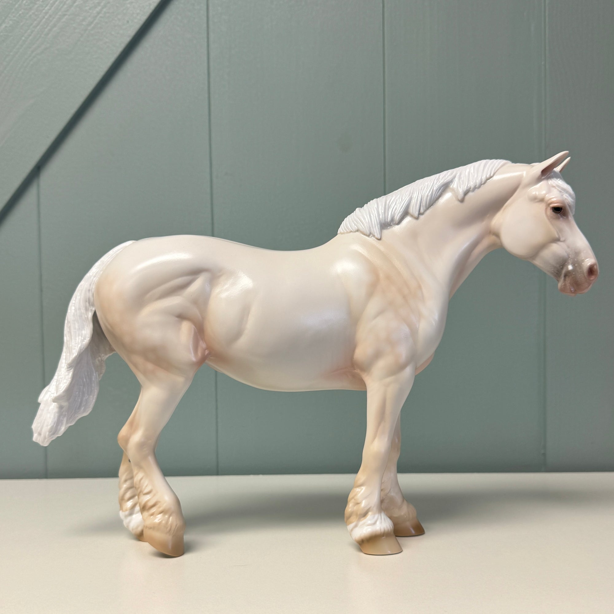 Sweet Dream OOAK Dappled Gold Cream Champagne Heavy Draft By Ashley Palmer EQ24