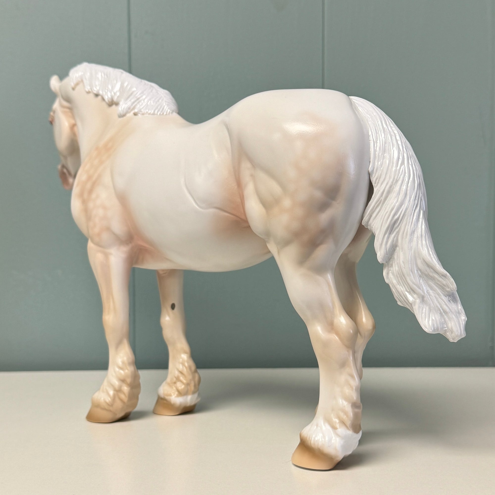 Sweet Dream OOAK Dappled Gold Cream Champagne Heavy Draft By Ashley Palmer EQ24