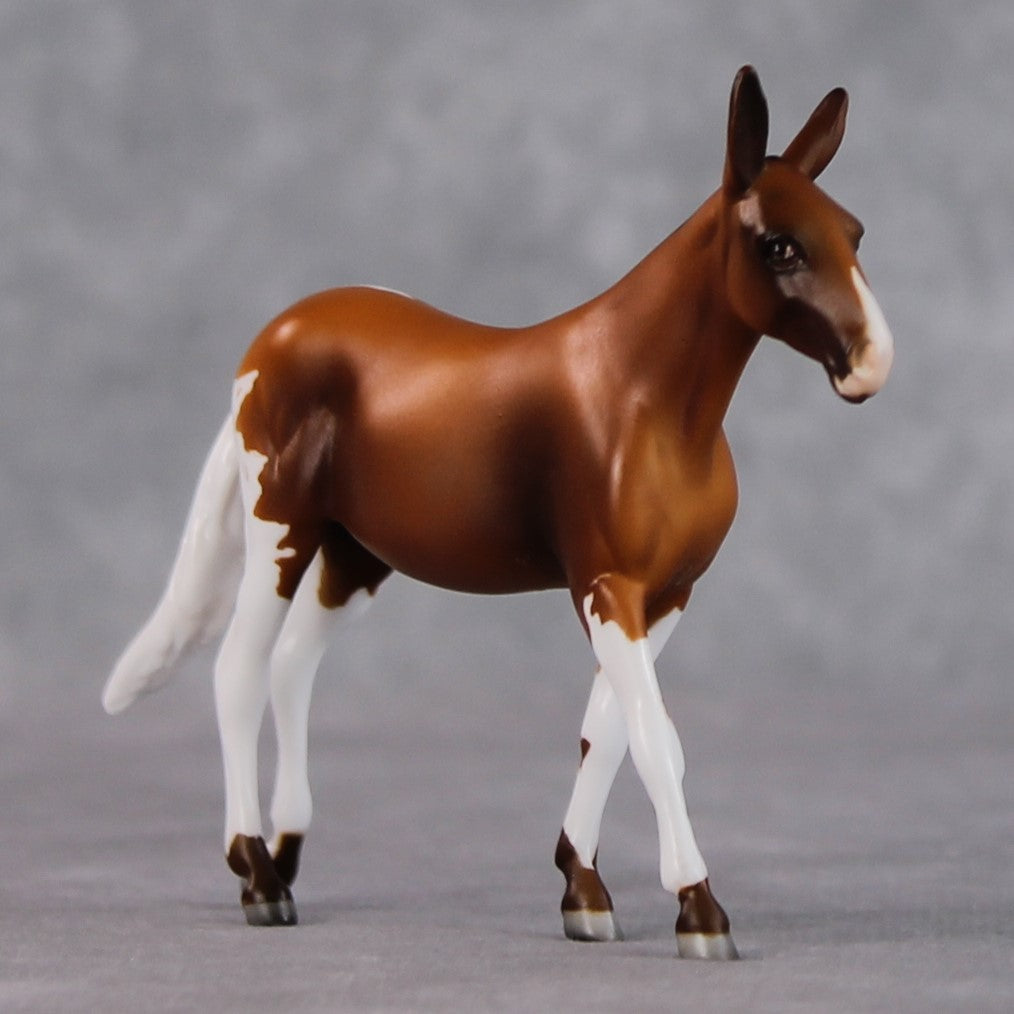 "Moon Light" LE-2 Chestnut Tobiano Mule Chip By Jamie Adamson $99 Chips Sale 02/03/2025