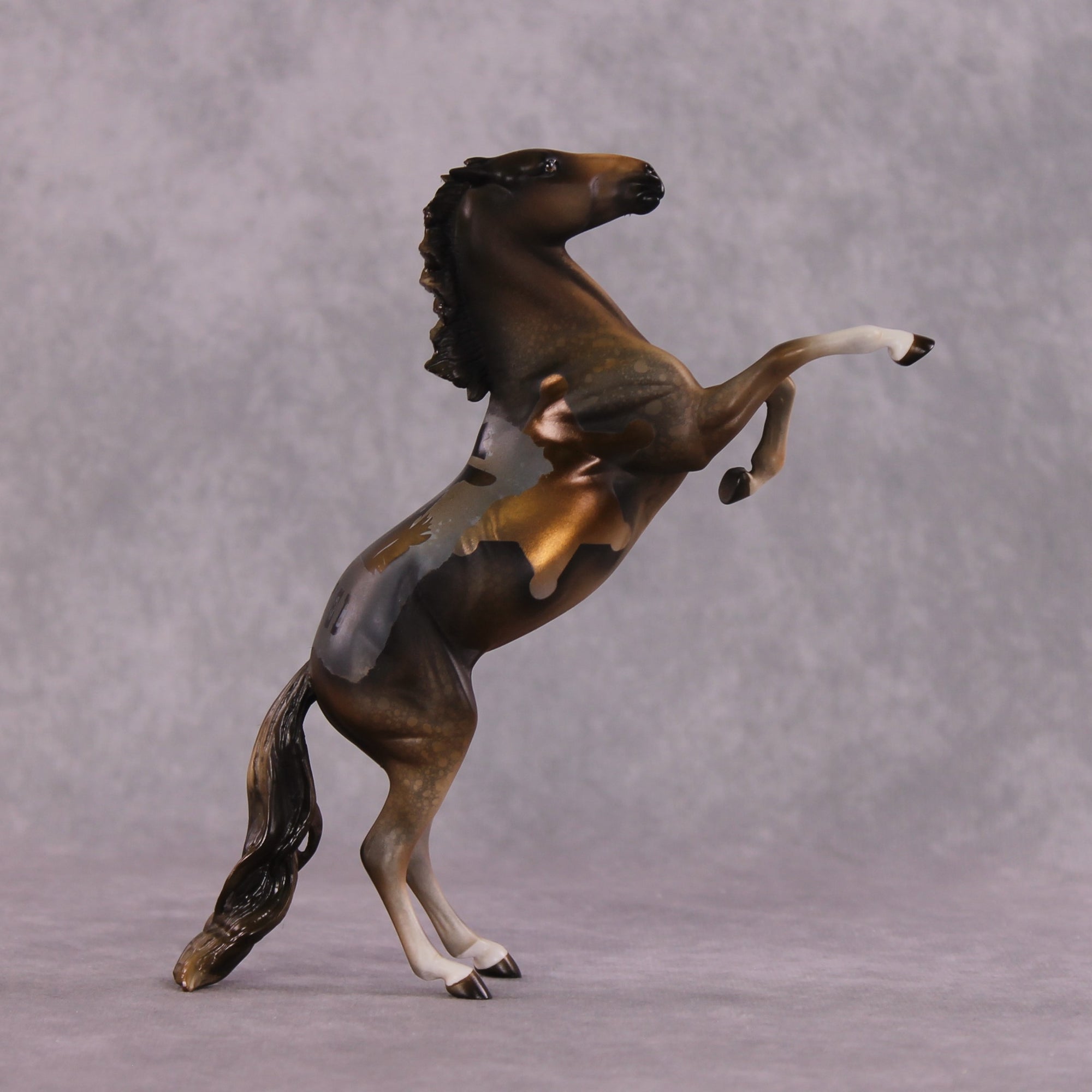 "Frontier Classic" OOAK Rearing Pebble by Kike Duarte SHCF25OS