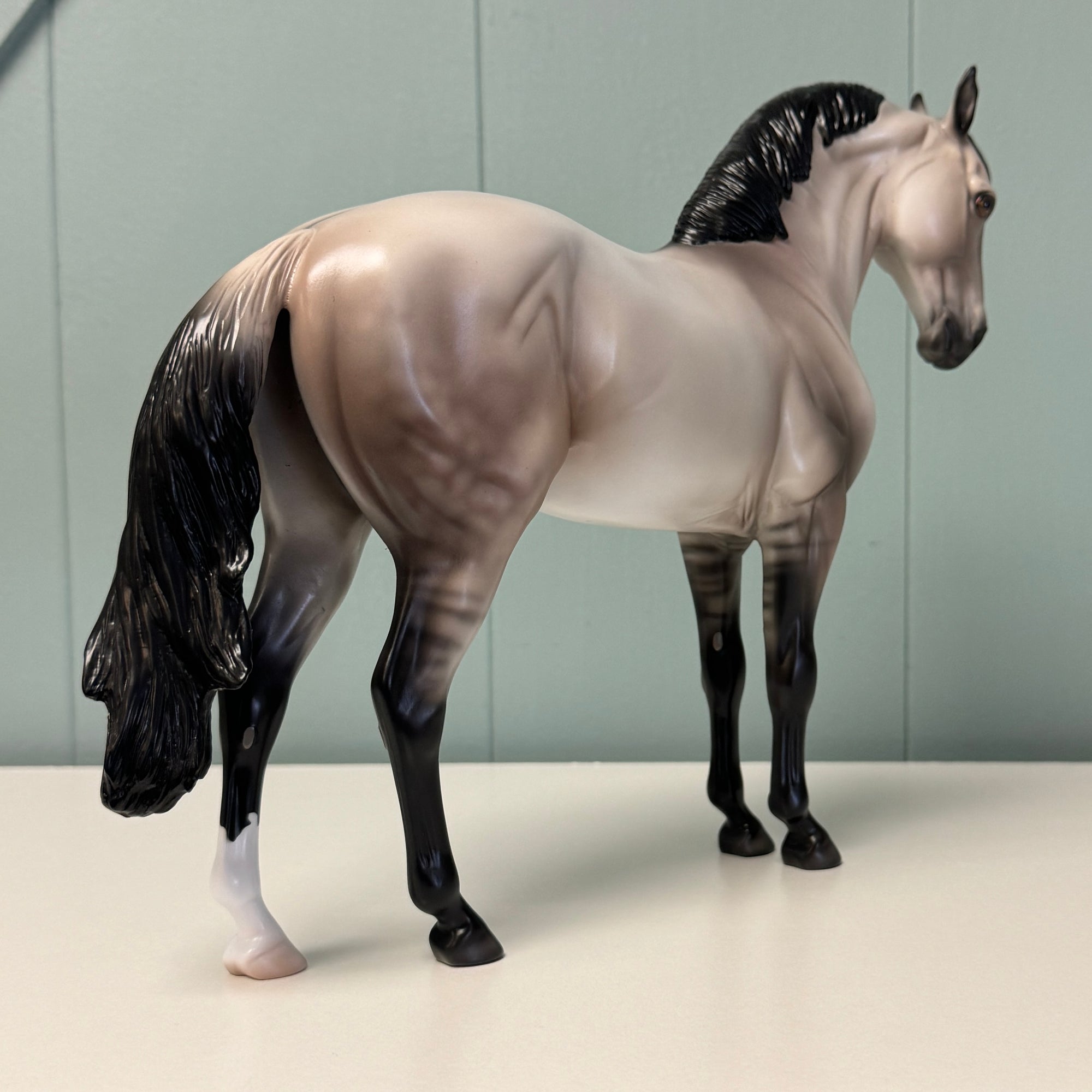 Cloudless Rain OOAK Dappled Grullo Andalusian By Ellen Robbins EQ24