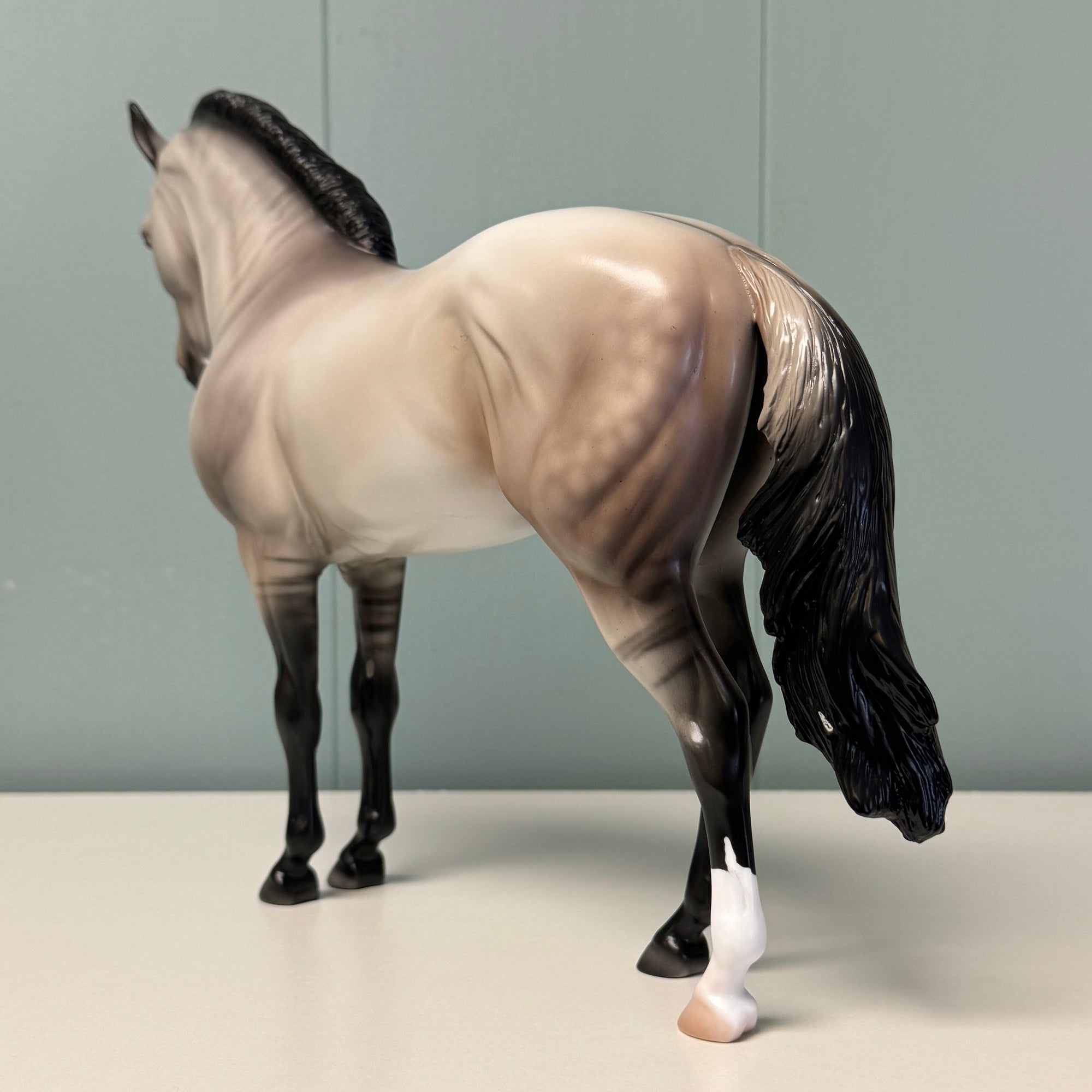 Cloudless Rain OOAK Dappled Grullo Andalusian By Ellen Robbins EQ24