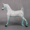 Brocade OOAK Teal Deco Saddlebred Pebble By Dawn Quick MM24