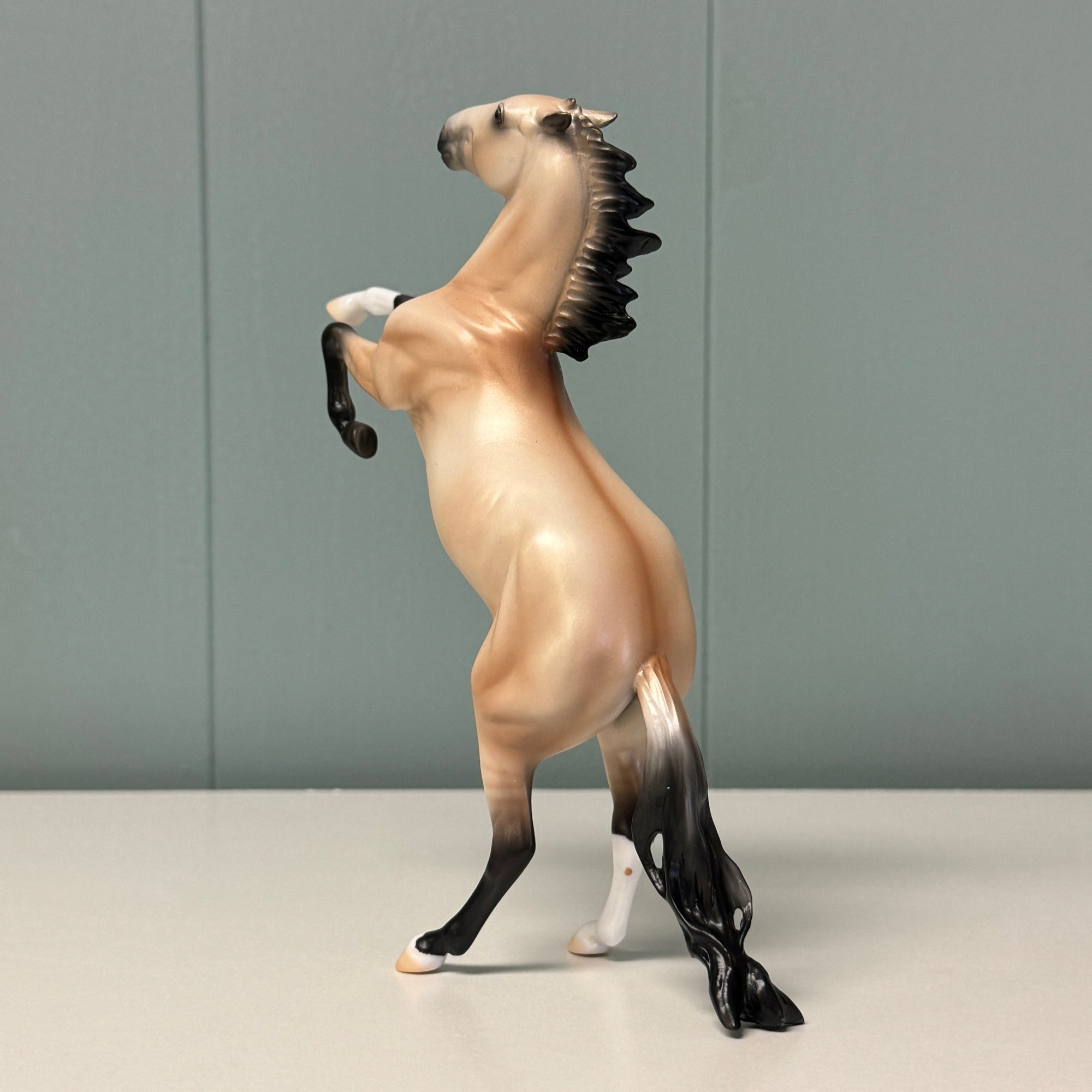 Just Go Wild OOAK Dun Rearing Pebble By Ellen Robbins EQ24