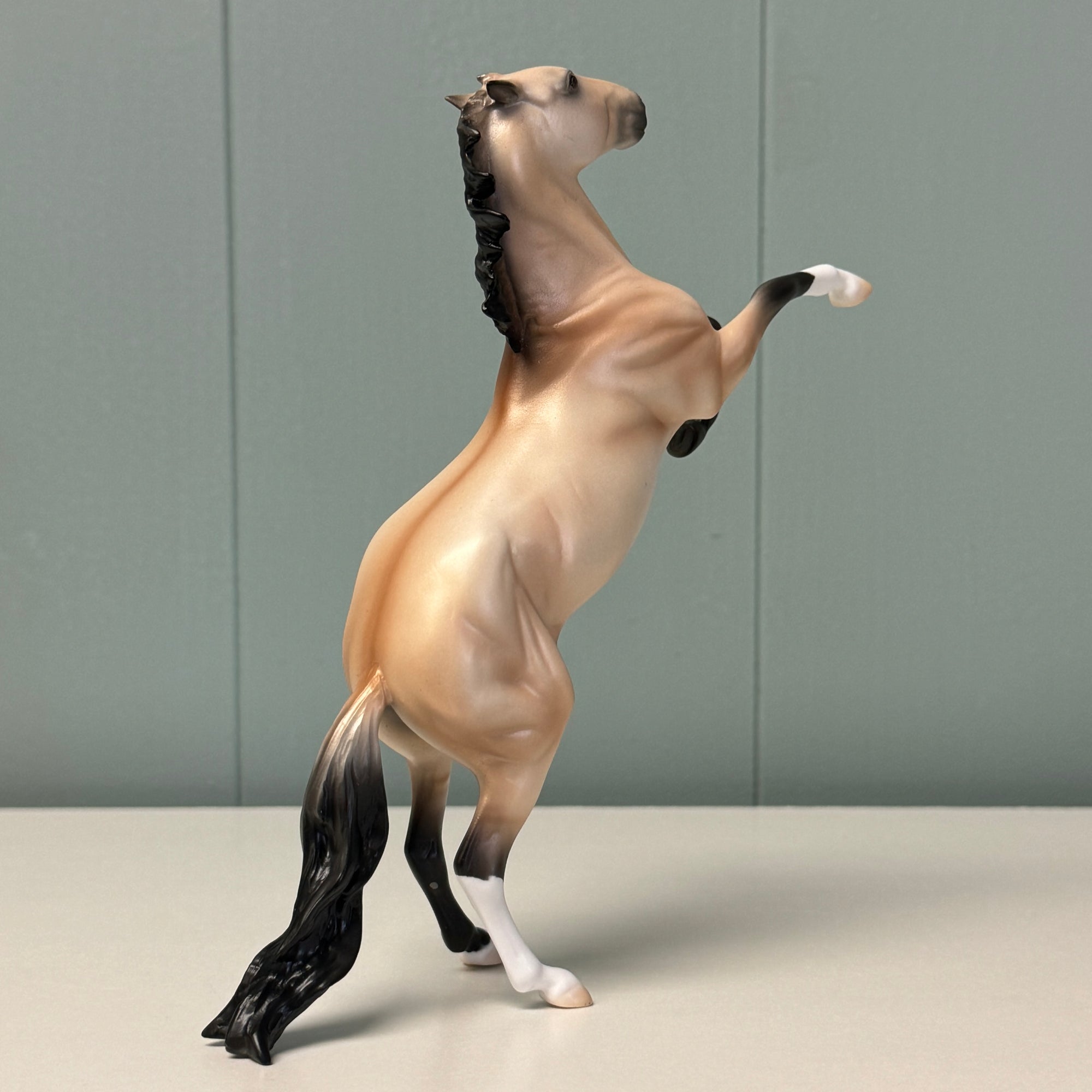 Just Go Wild OOAK Dun Rearing Pebble By Ellen Robbins EQ24