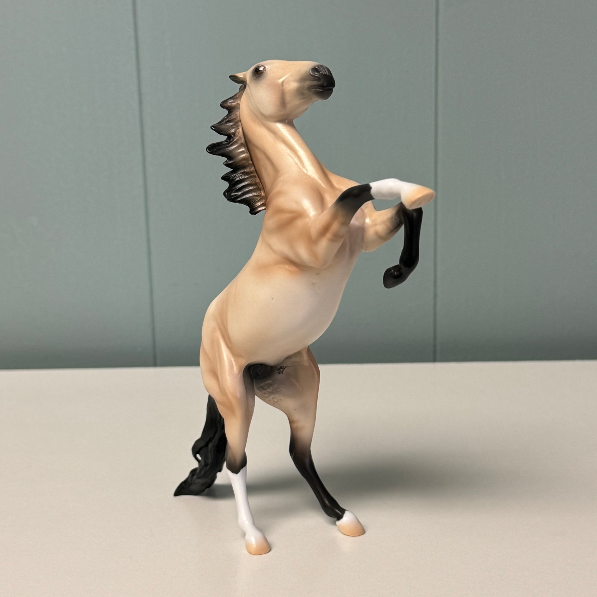 Just Go Wild OOAK Dun Rearing Pebble By Ellen Robbins EQ24