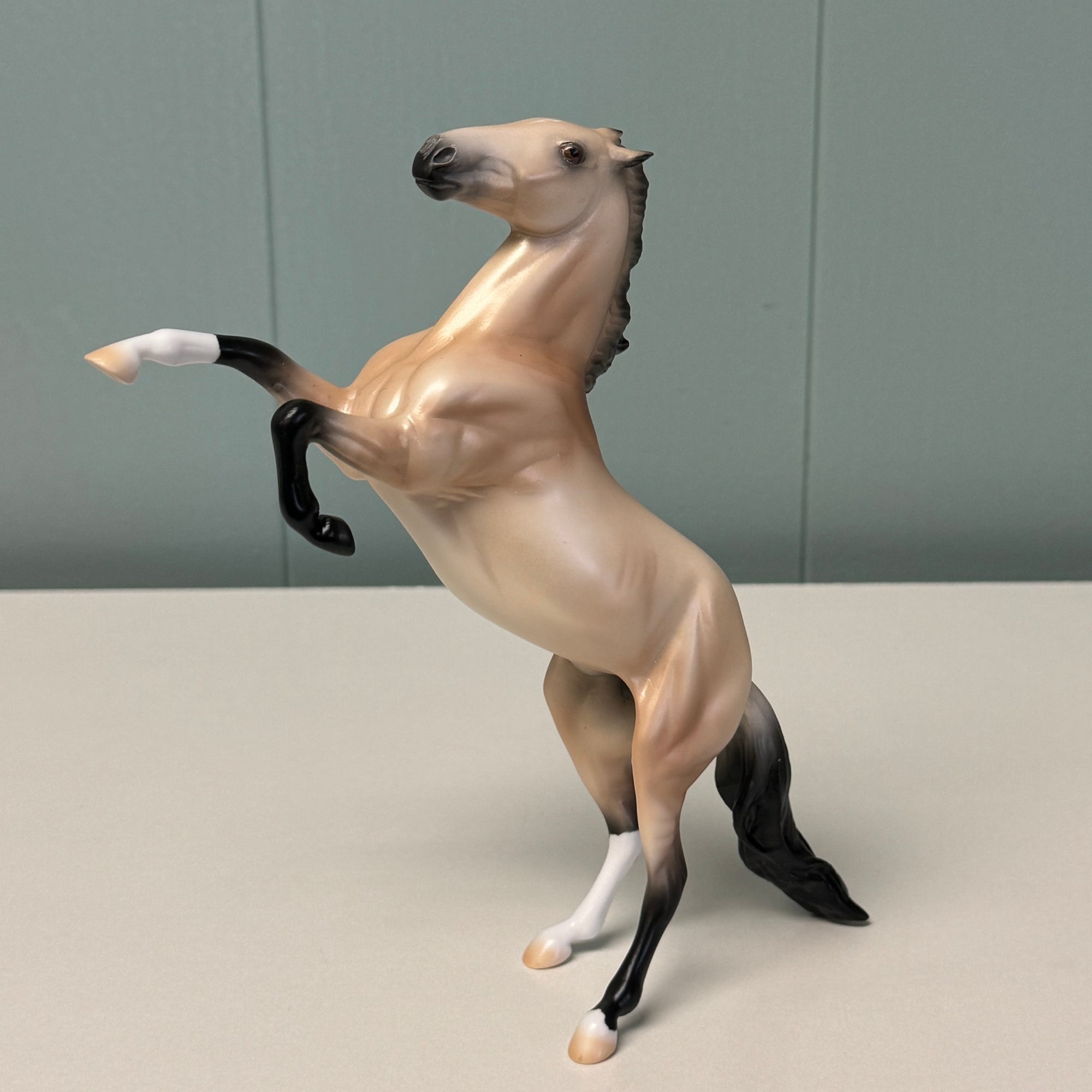 Just Go Wild OOAK Dun Rearing Pebble By Ellen Robbins EQ24