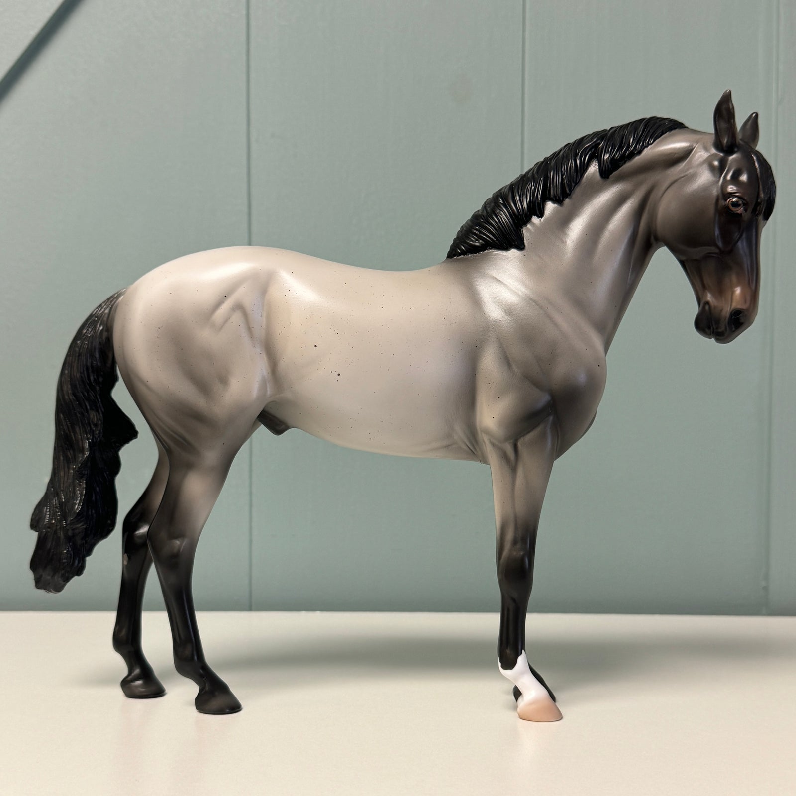 Blue Suede OOAK Blue Roan Andalusian By Ellen Robbins EQ24