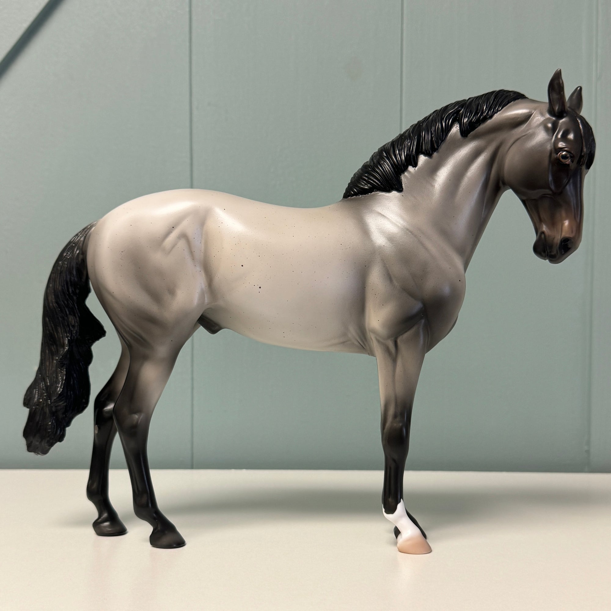Blue Suede OOAK Blue Roan Andalusian By Ellen Robbins EQ24