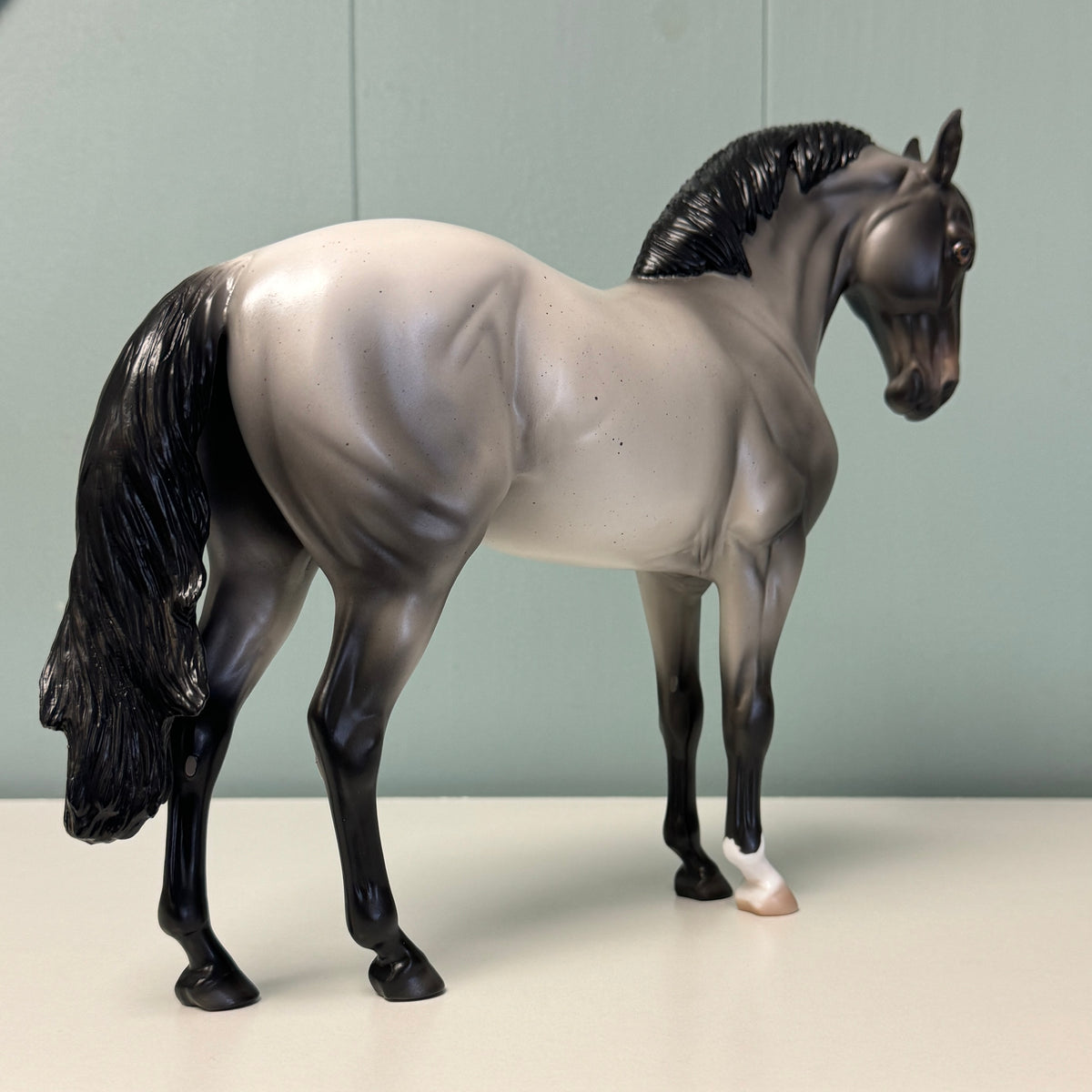 Blue Suede OOAK Blue Roan Andalusian By Ellen Robbins EQ24