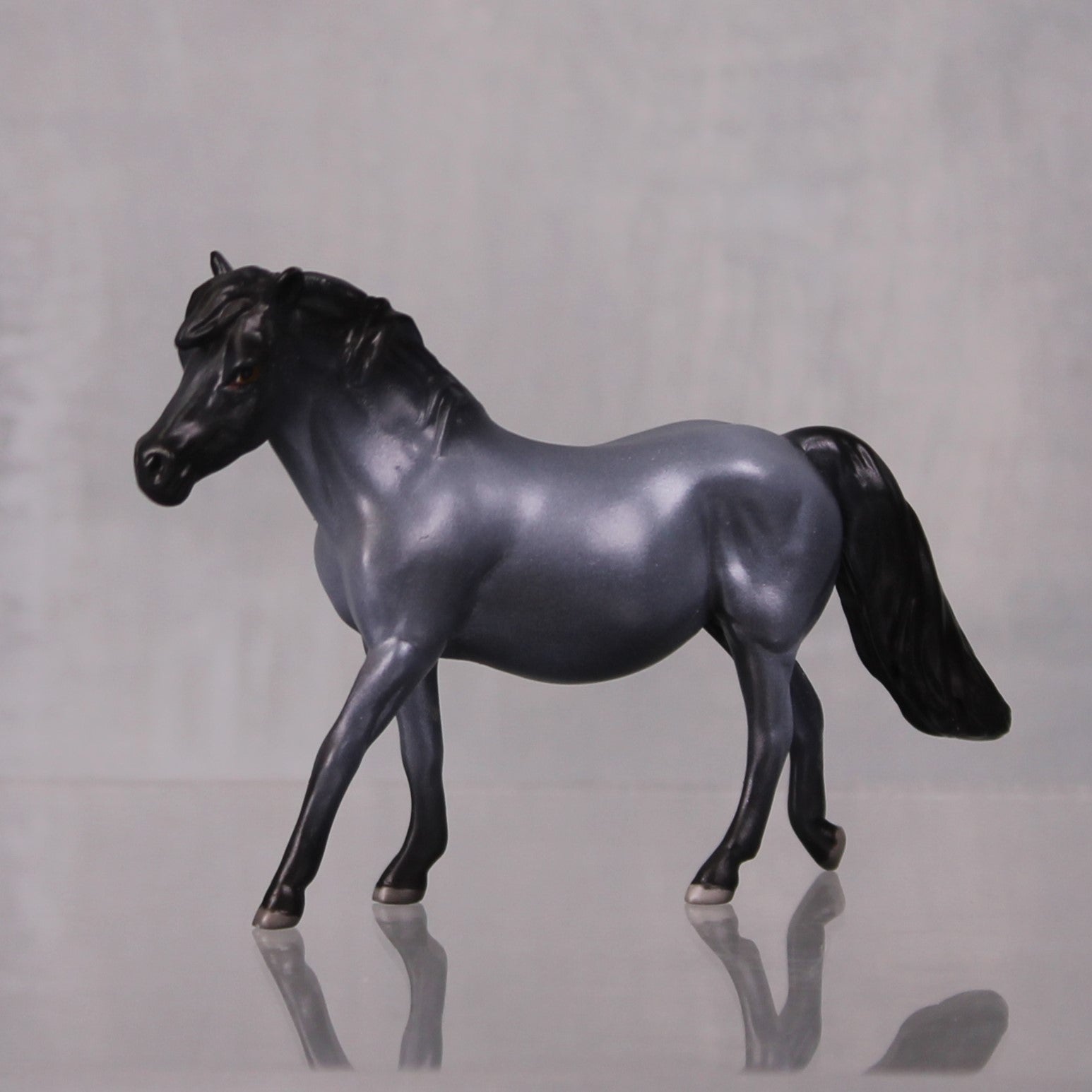 Itsy OOAK Series of 20 Shetland Ponies Blue Roan Pony Chip By Jamie Adamson LHS24