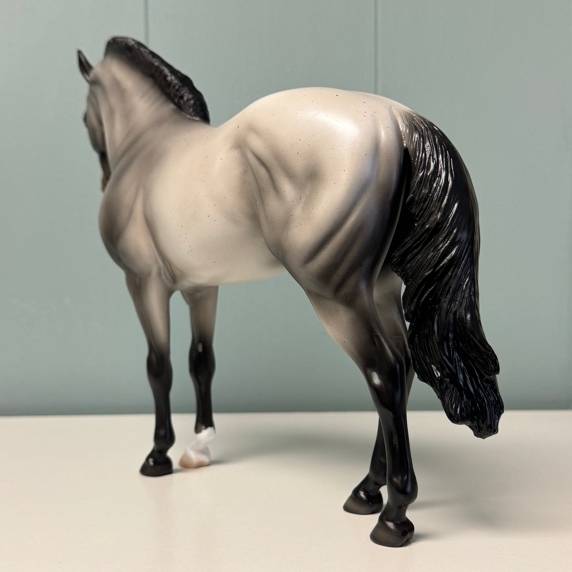 Blue Suede OOAK Blue Roan Andalusian By Ellen Robbins EQ24