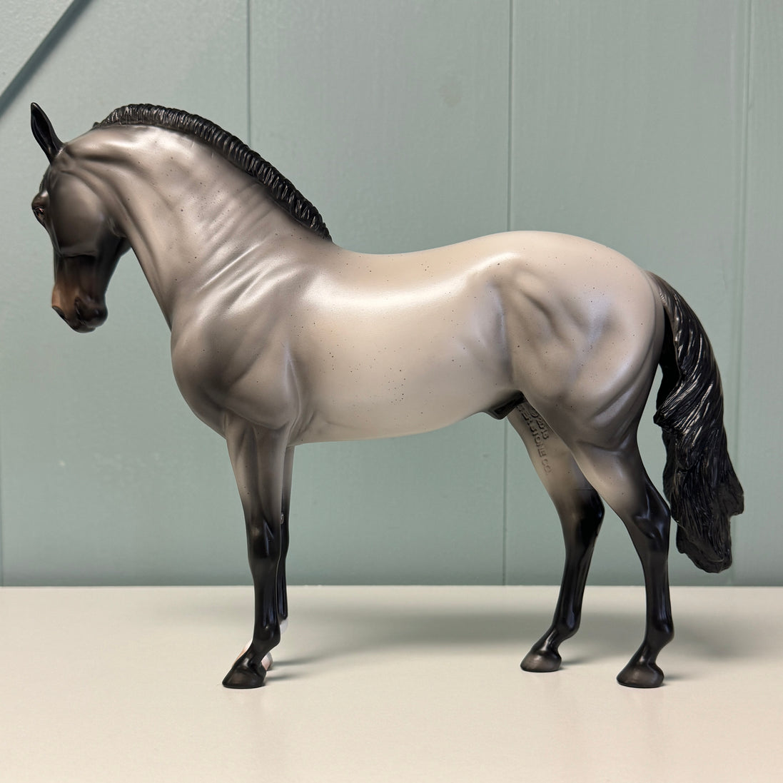 Blue Suede OOAK Blue Roan Andalusian By Ellen Robbins EQ24