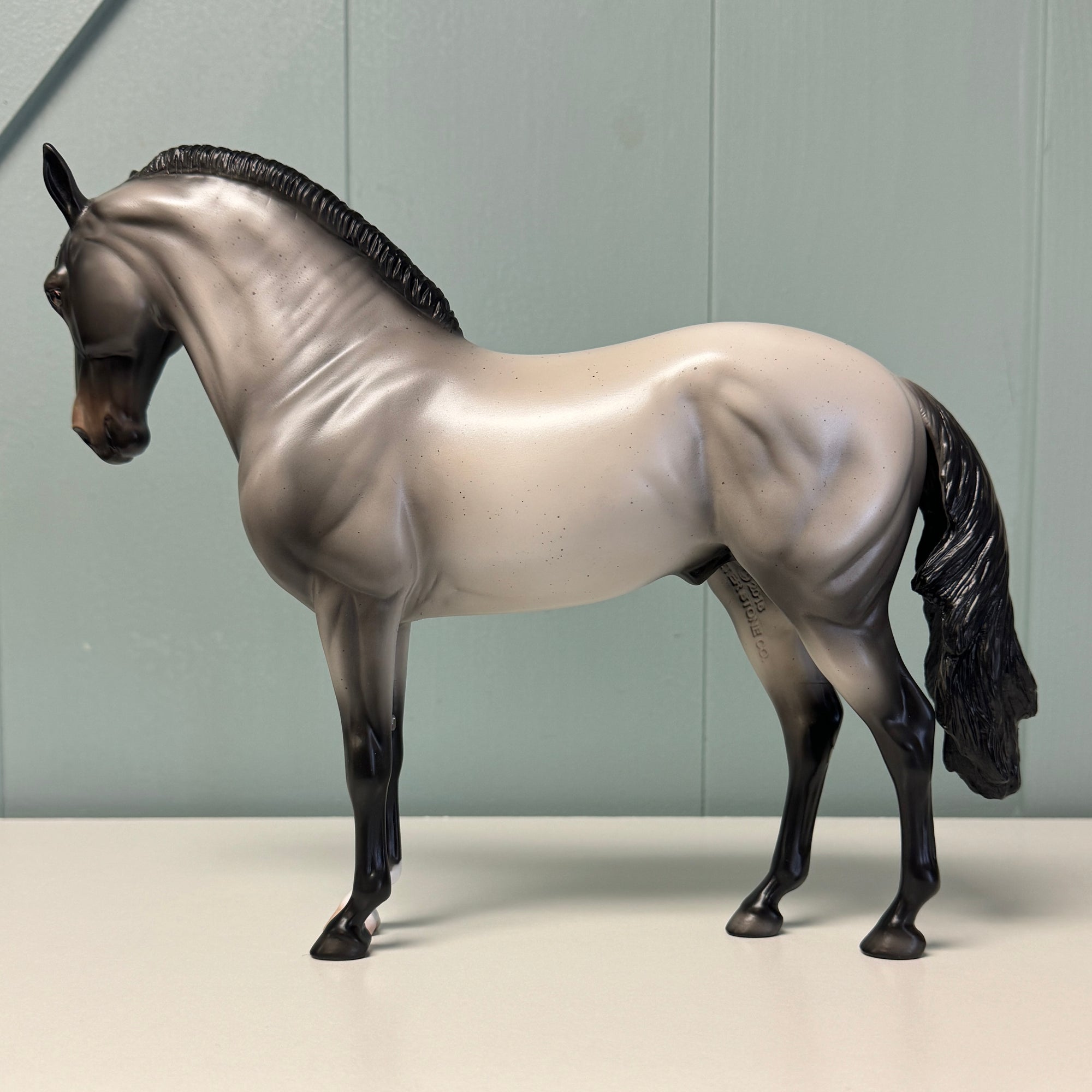 Blue Suede OOAK Blue Roan Andalusian By Ellen Robbins EQ24