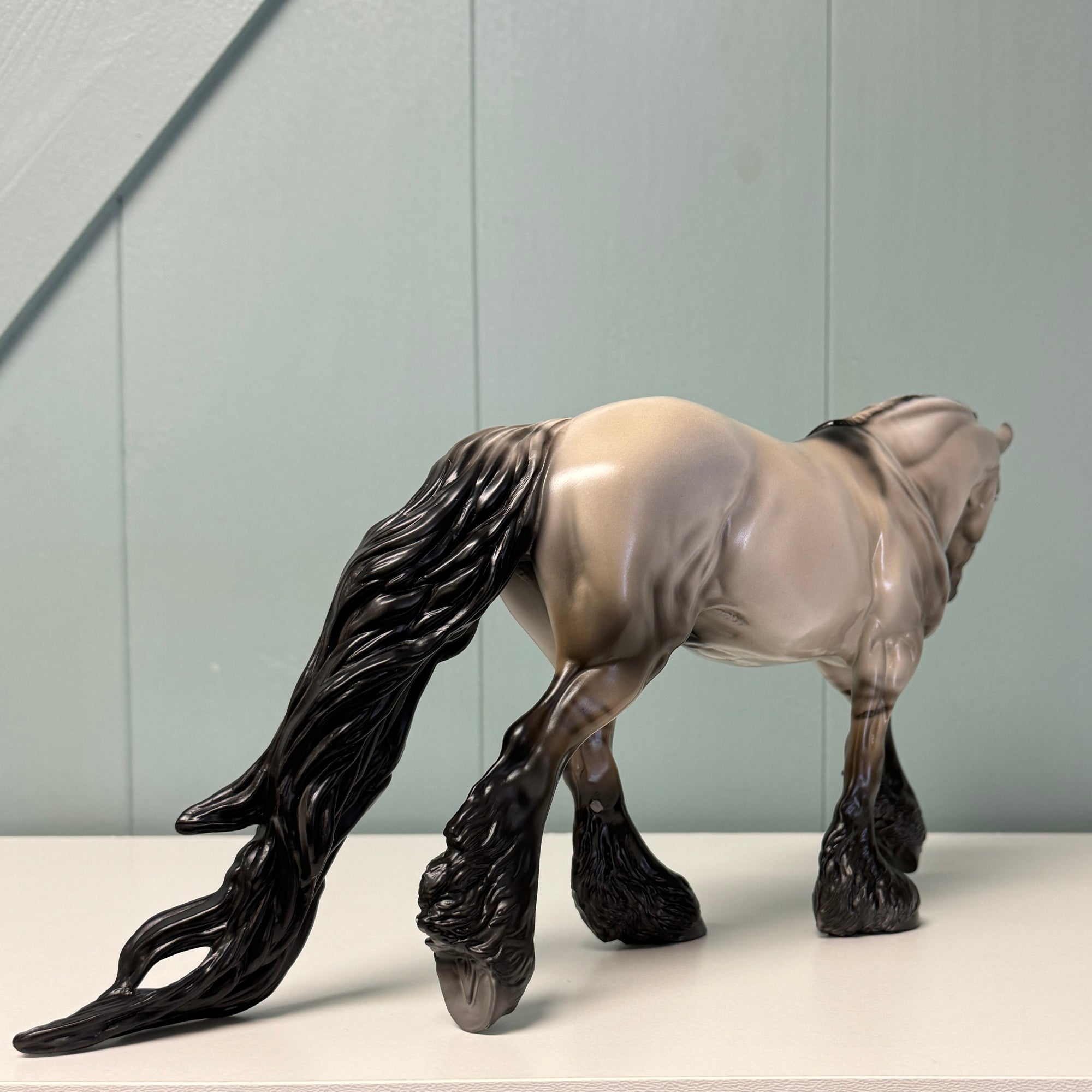 Stormcloud OOAK Grulla Irish Cob By Dawn Quick EQ24