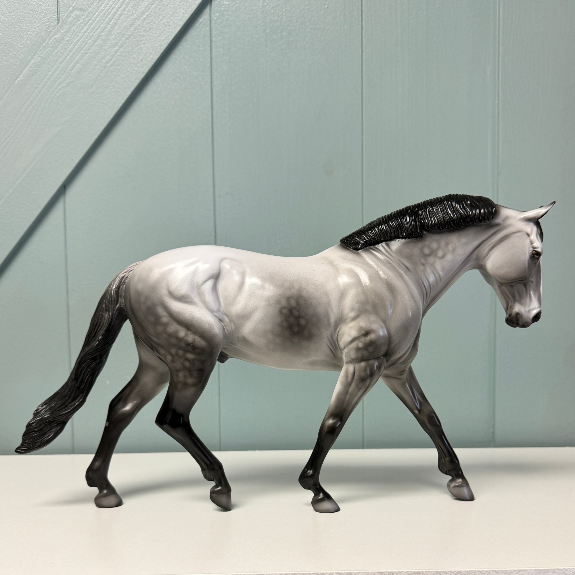 Greydiant OOAK Grey Irish Draft By Dawn Quick EQ24