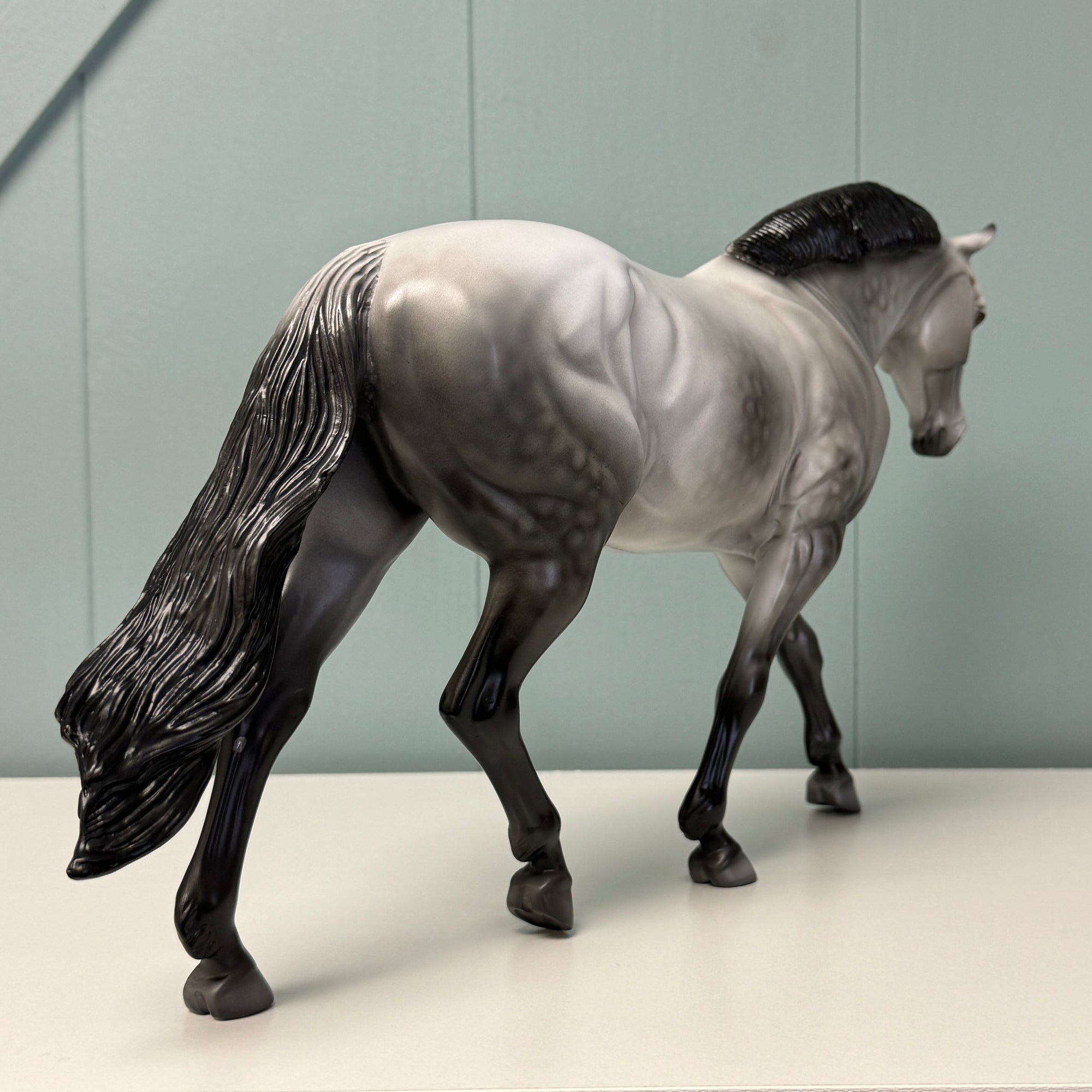 Greydiant OOAK Grey Irish Draft By Dawn Quick EQ24