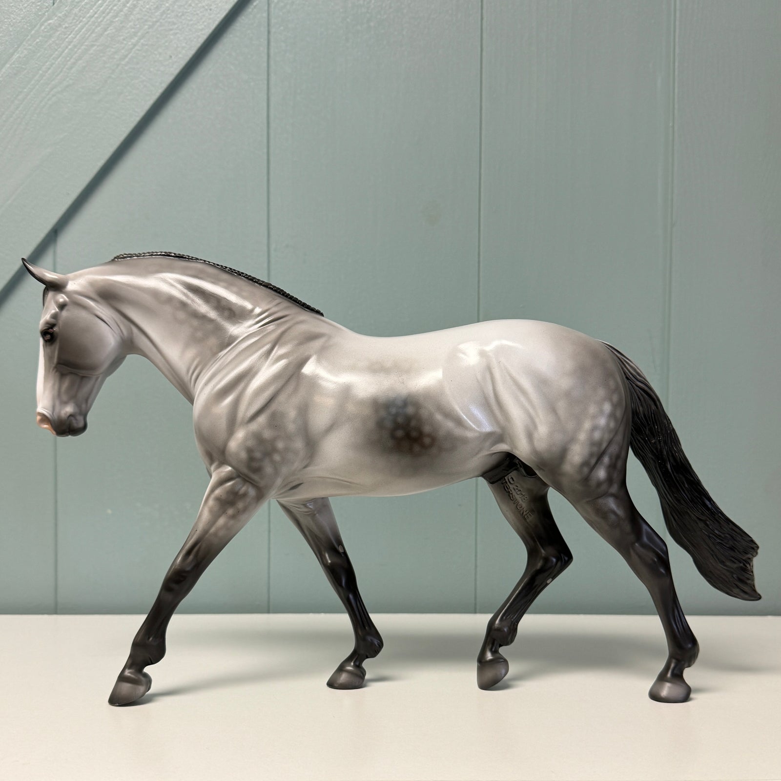 Greydiant OOAK Grey Irish Draft By Dawn Quick EQ24