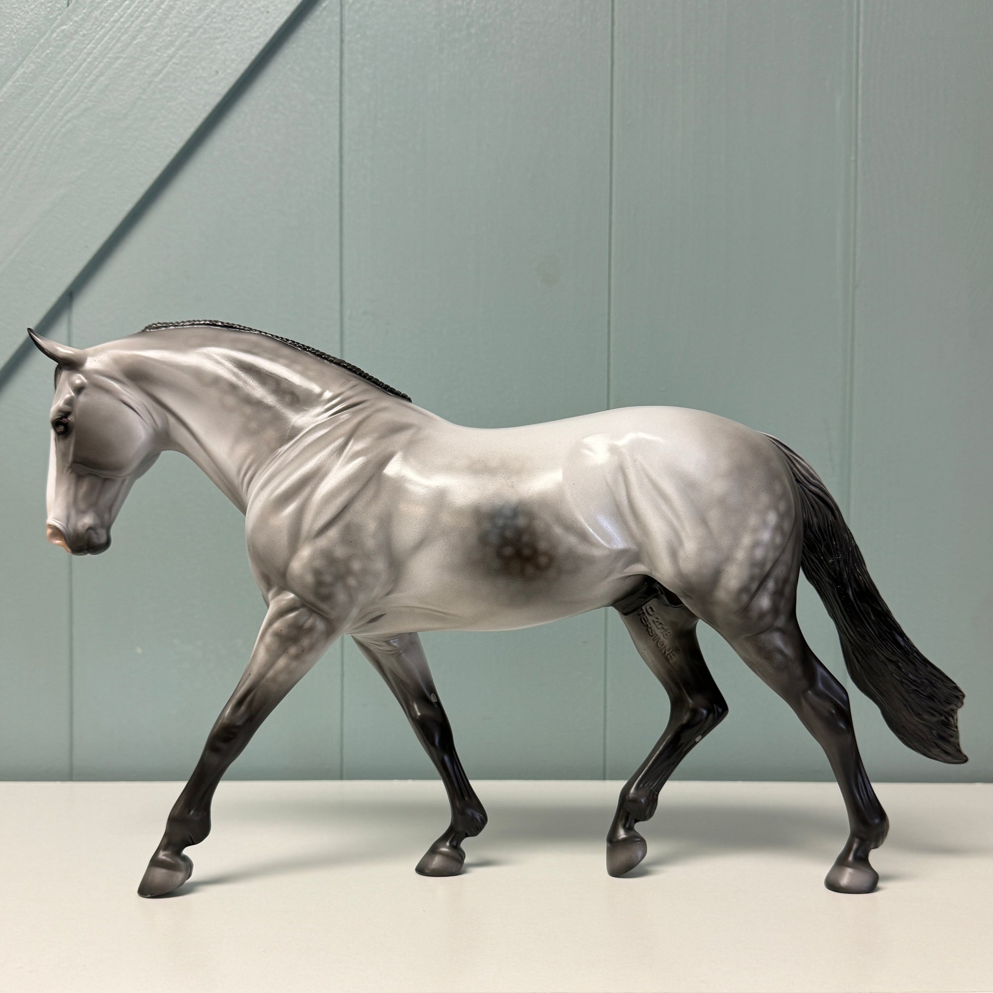 Greydiant OOAK Grey Irish Draft By Dawn Quick EQ24
