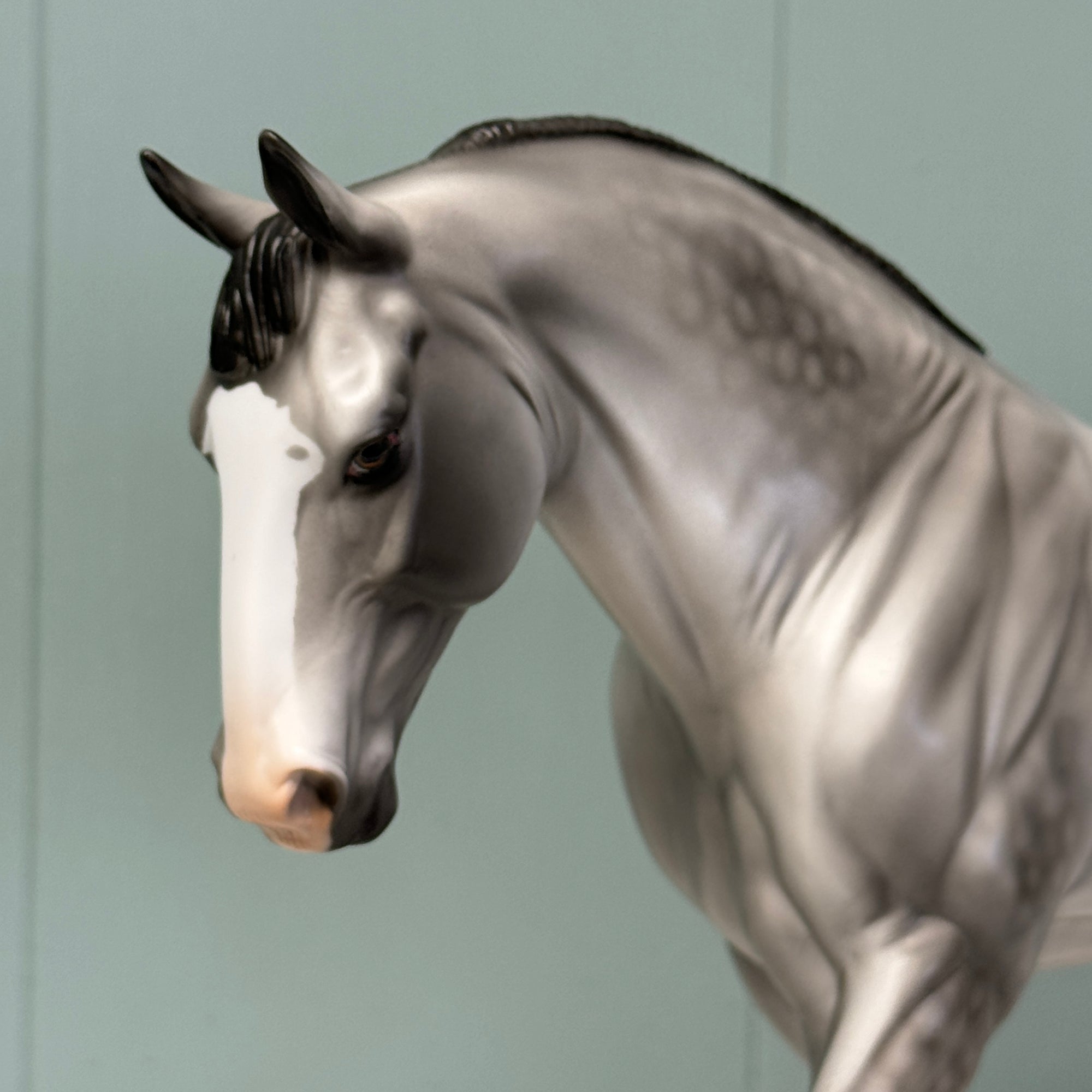 Greydiant OOAK Grey Irish Draft By Dawn Quick EQ24