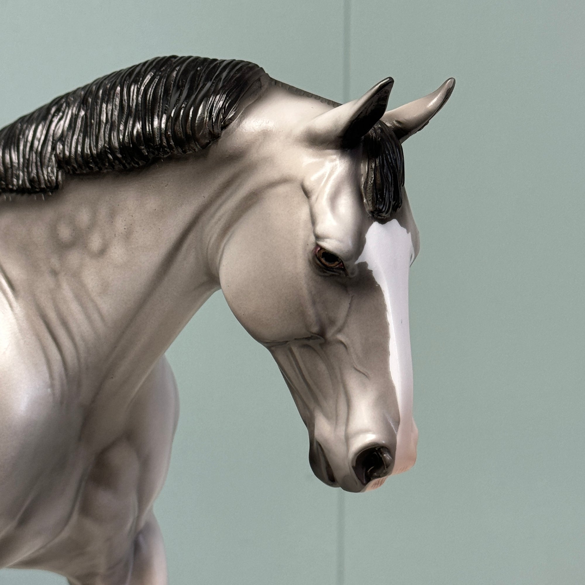 Greydiant OOAK Grey Irish Draft By Dawn Quick EQ24