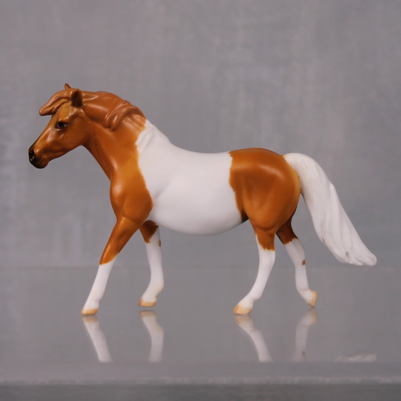 Meiney OOAK Series of 20 Shetland Ponies Chestnut Tobiano Pony Chip By Jamie Adamson LHS24