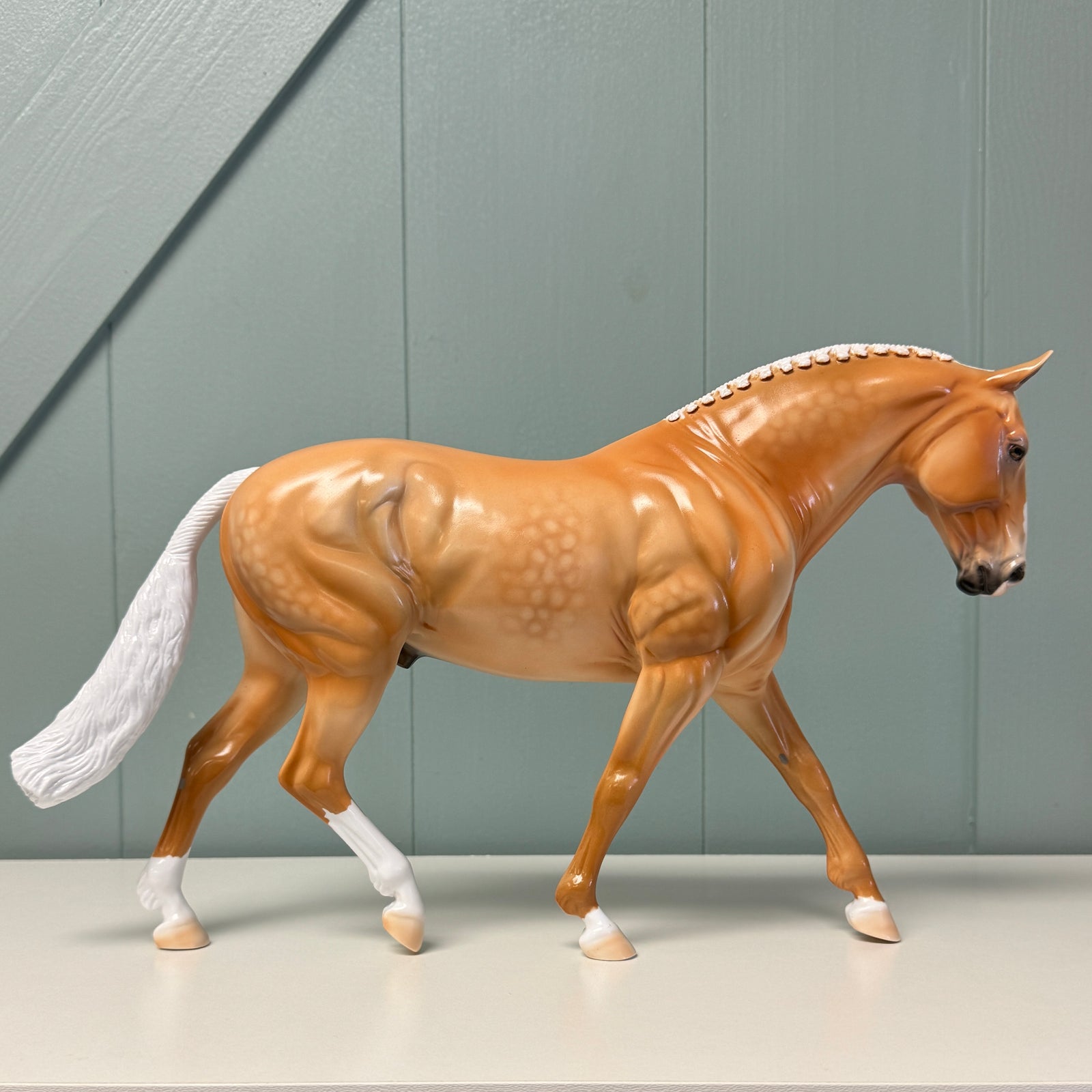 Palomeeny Miney Moe OOAK Dappled Palomino Irish DraughtBy Dawn Quick