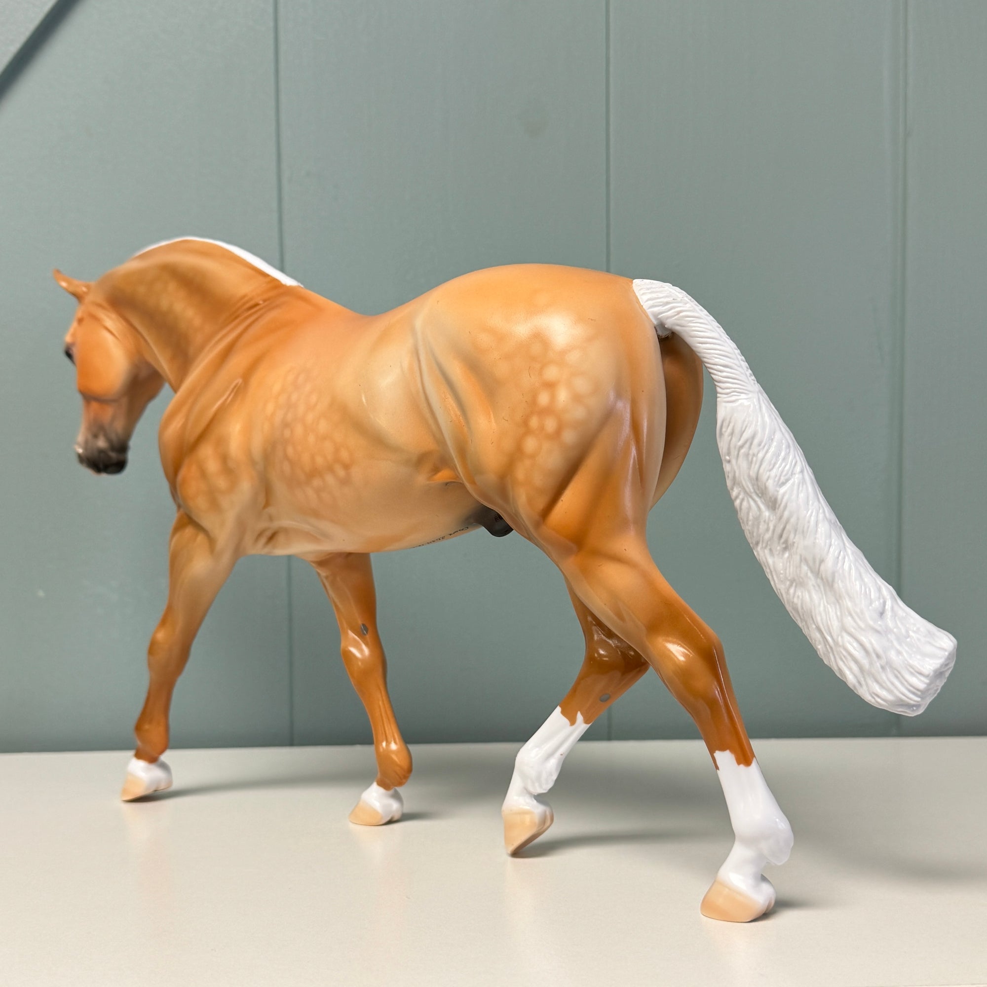 Palomeeny Miney Moe OOAK Dappled Palomino Irish DraughtBy Dawn Quick